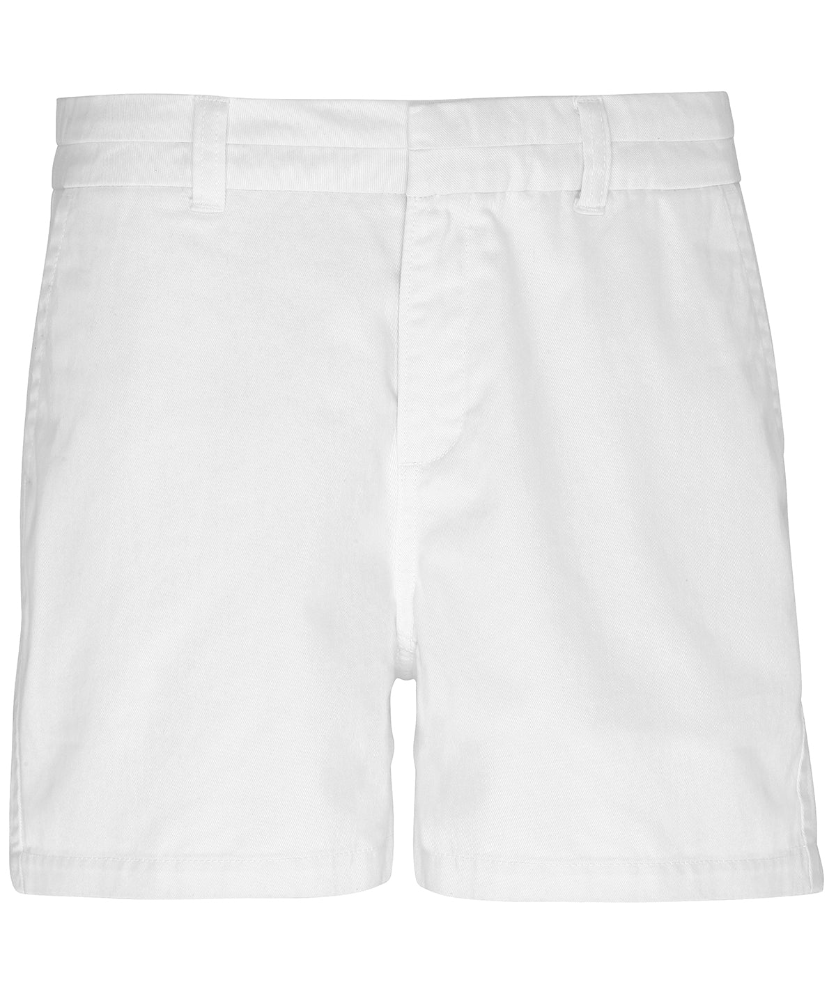 Tryck din logga på Shorts från Asquith & Fox - Anpassa Chino shorts för dam i färgen Vit för företag, föreningar och privatpersoner