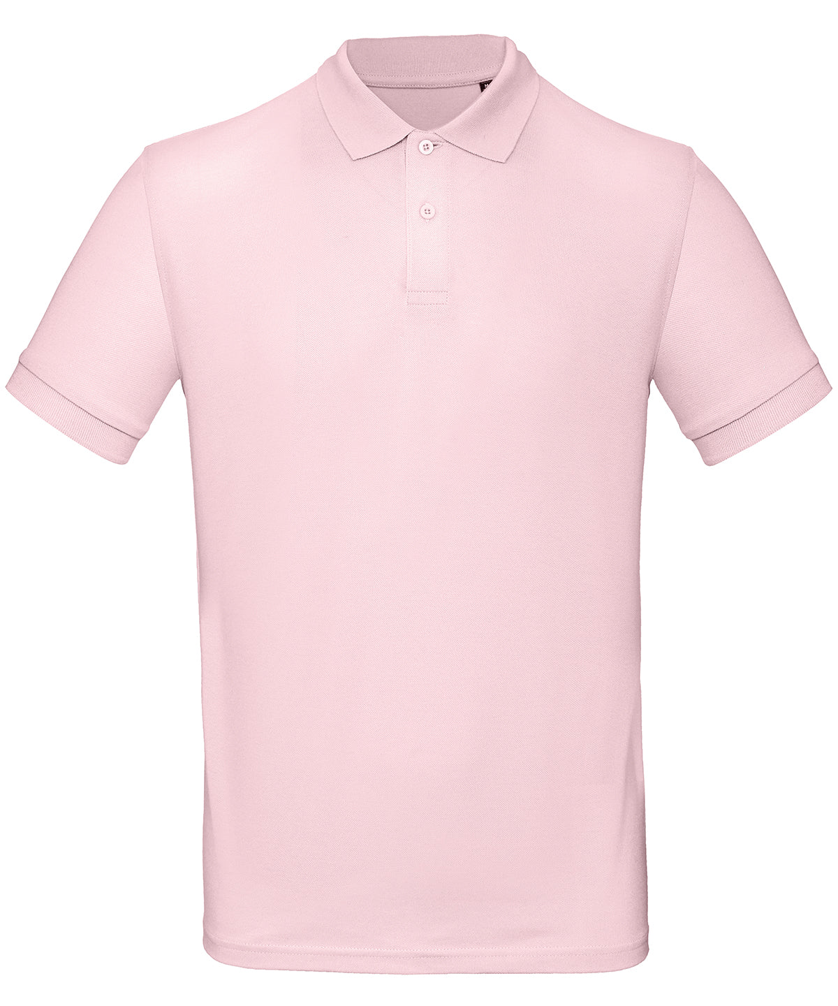 Tryck din logga på Piké från B&C Collection - Anpassa B&C Inspire Polo - Herr i färgen Ljusrosa för företag, föreningar och privatpersoner