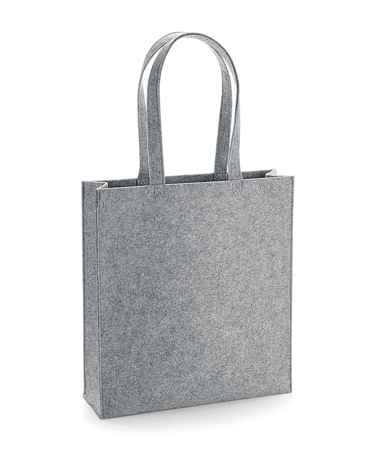 Tryck din logga på Väskor från Bagbase - Anpassa Felt Tote i färgen Ljunggrå One Size för företag, föreningar och privatpersoner