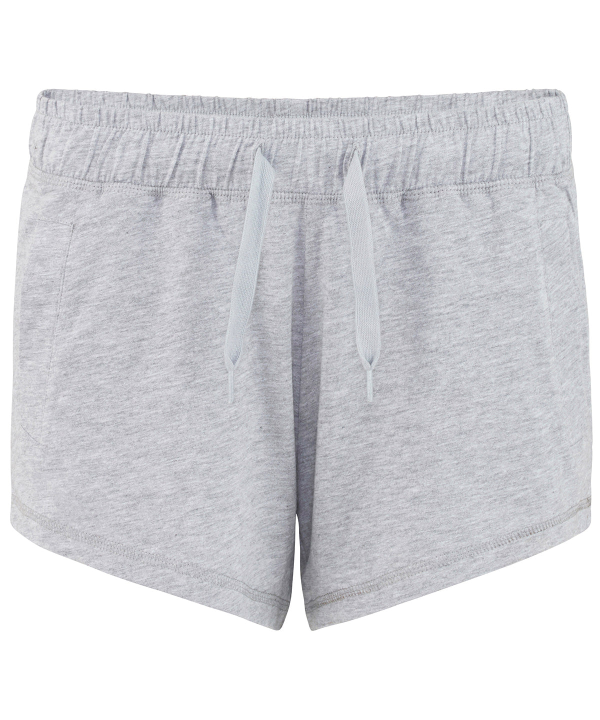 Tryck din logga på Shorts från Comfy Co - Anpassa Gals lounge shorts i färgen Ljunggrå för företag, föreningar och privatpersoner