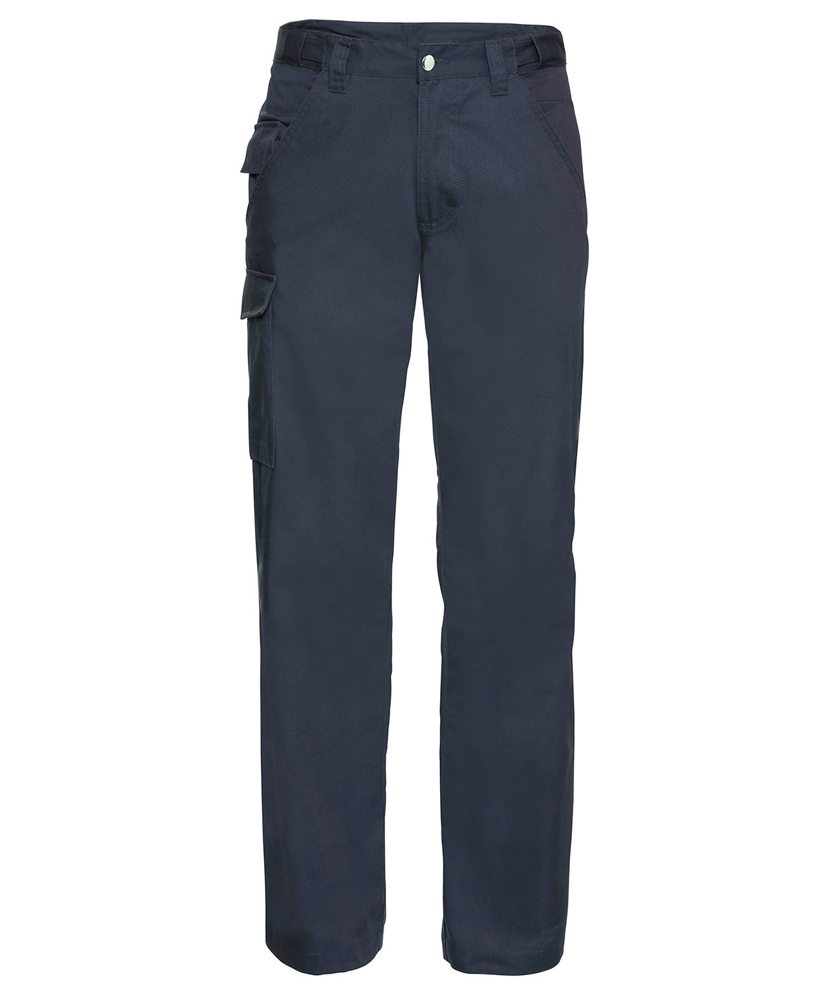 Tryck din logga på Byxor från Russell Europe - Anpassa Arbetsbyxor i twill i polycotton i färgen Marinblå för företag, föreningar och privatpersoner