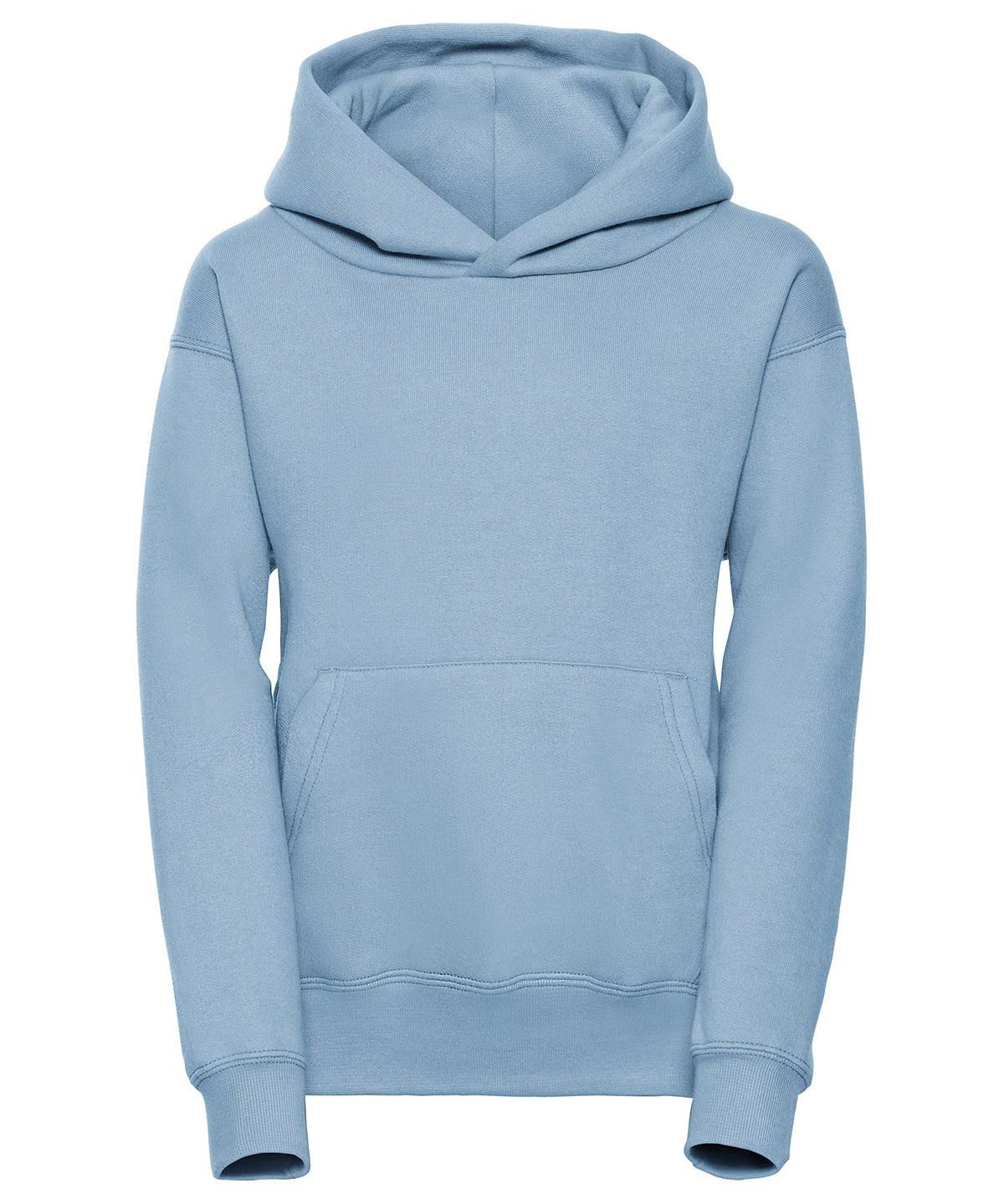 Tryck din logga på Hoodies från Russell Europe - Anpassa Russell Europe - Sweatshirt med Huva för Barn i färgen Himmelblå för företag, föreningar och privatpersoner