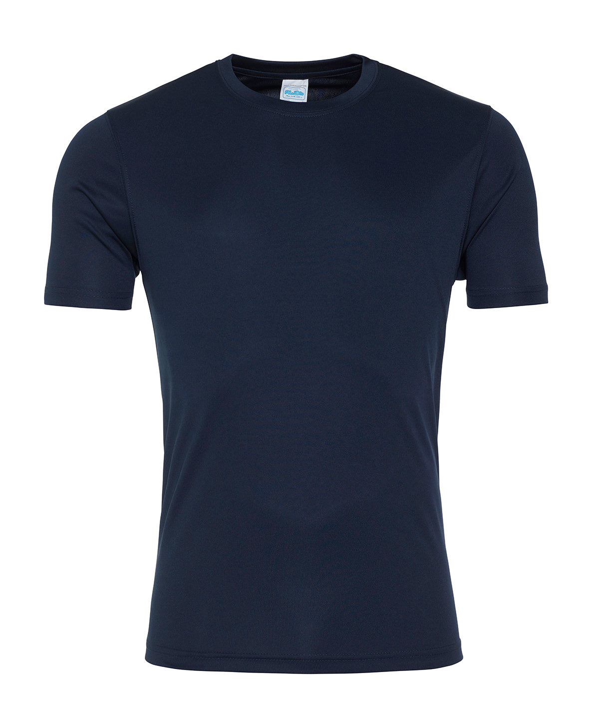 Tryck din logga på T-shirts från AWDis Just Cool - Anpassa Cool and Soft T-Shirt i färgen Marinblå för företag, föreningar och privatpersoner
