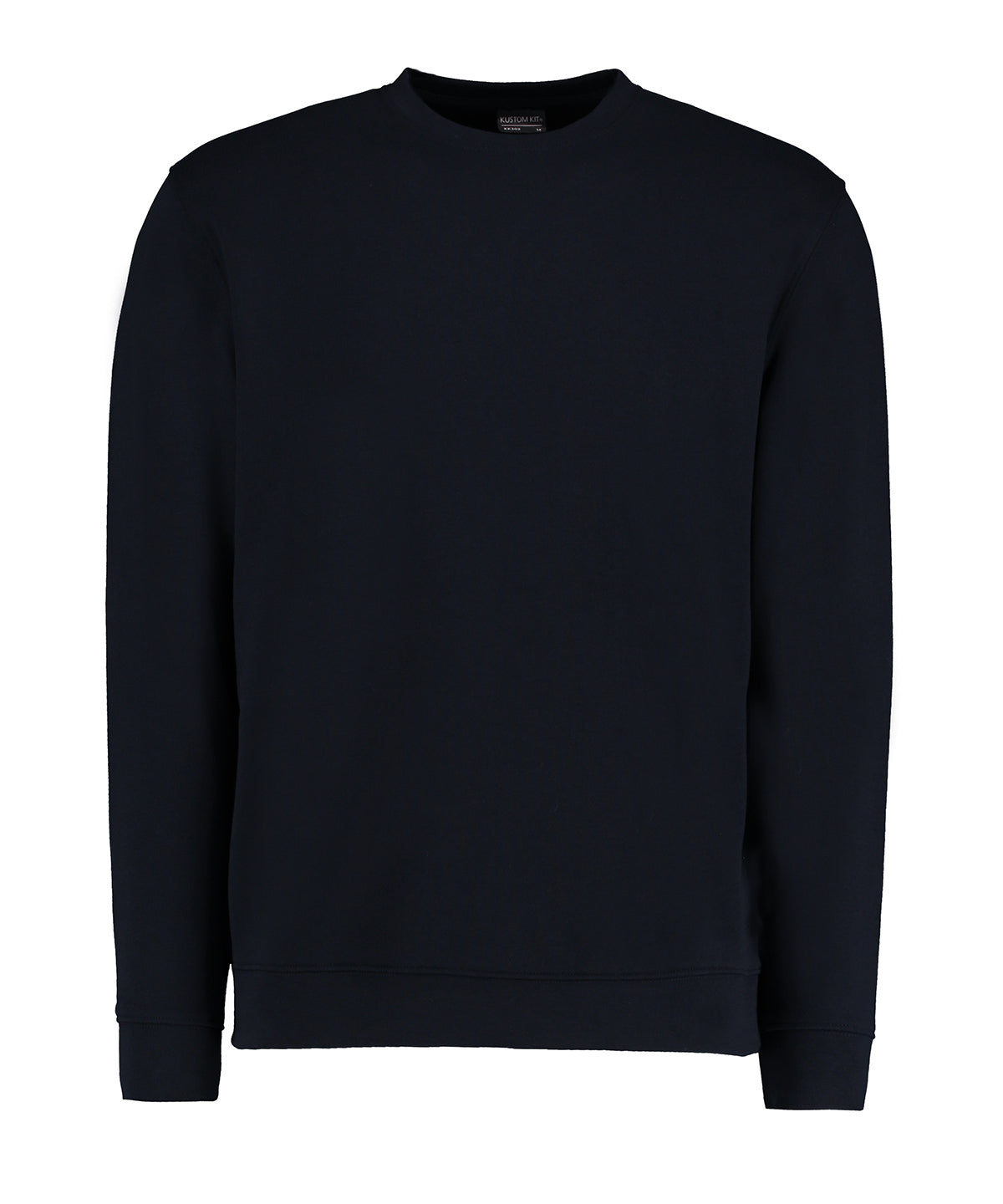 Tryck din logga på Sweatshirts från Kustom Kit - Anpassa Kustom Kit - Klassic Sweatshirt Superwash 60C Långärmad i färgen Marinblå för företag, föreningar och privatpersoner