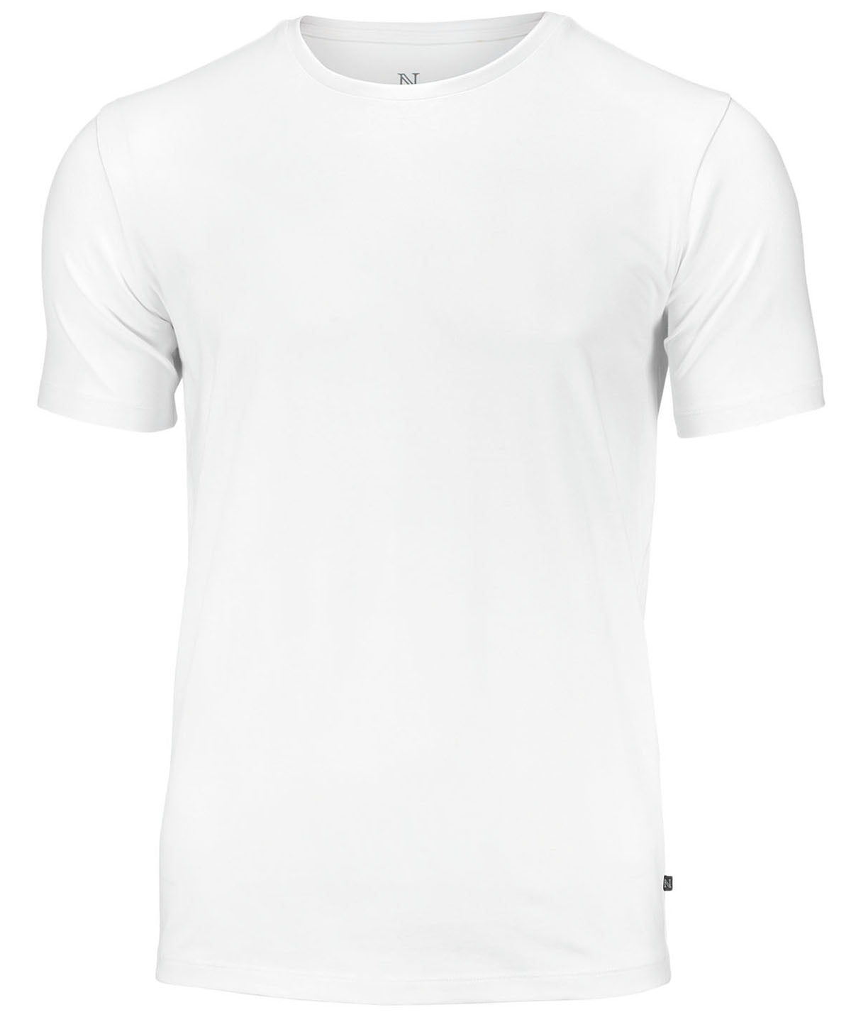 Tryck din logga på T-shirts från Nimbus - Anpassa Montauk the essential T-shirt - Herr i färgen Vit för företag, föreningar och privatpersoner