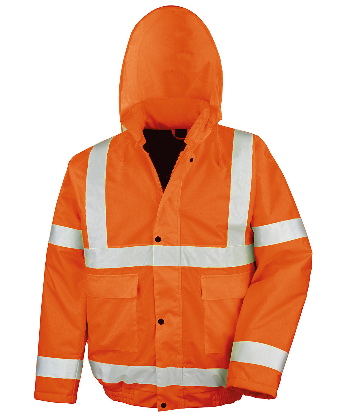 Tryck din logga på Jackor från Result Core - Anpassa Core vinterblouson med hög visir i färgen Mellan Orange för företag, föreningar och privatpersoner
