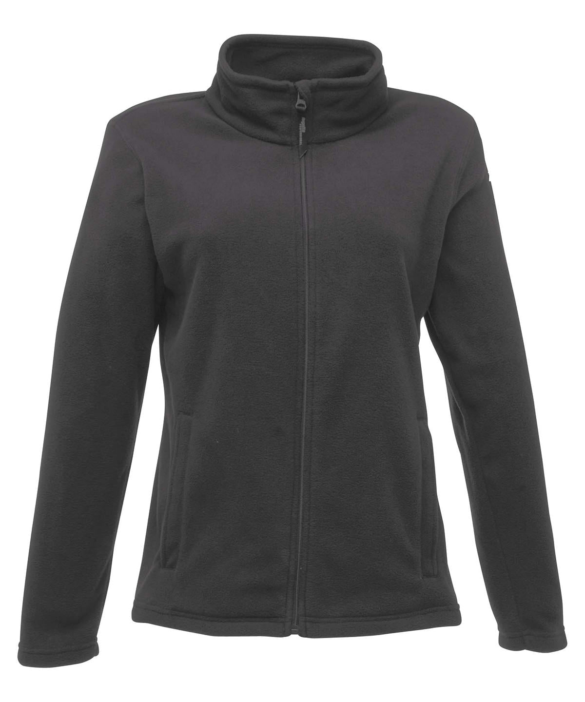 Tryck din logga på Fleece från Regatta Professional - Anpassa Mikrofleece med hel dragkedja för damer i färgen Mörkgrå för företag, föreningar och privatpersoner
