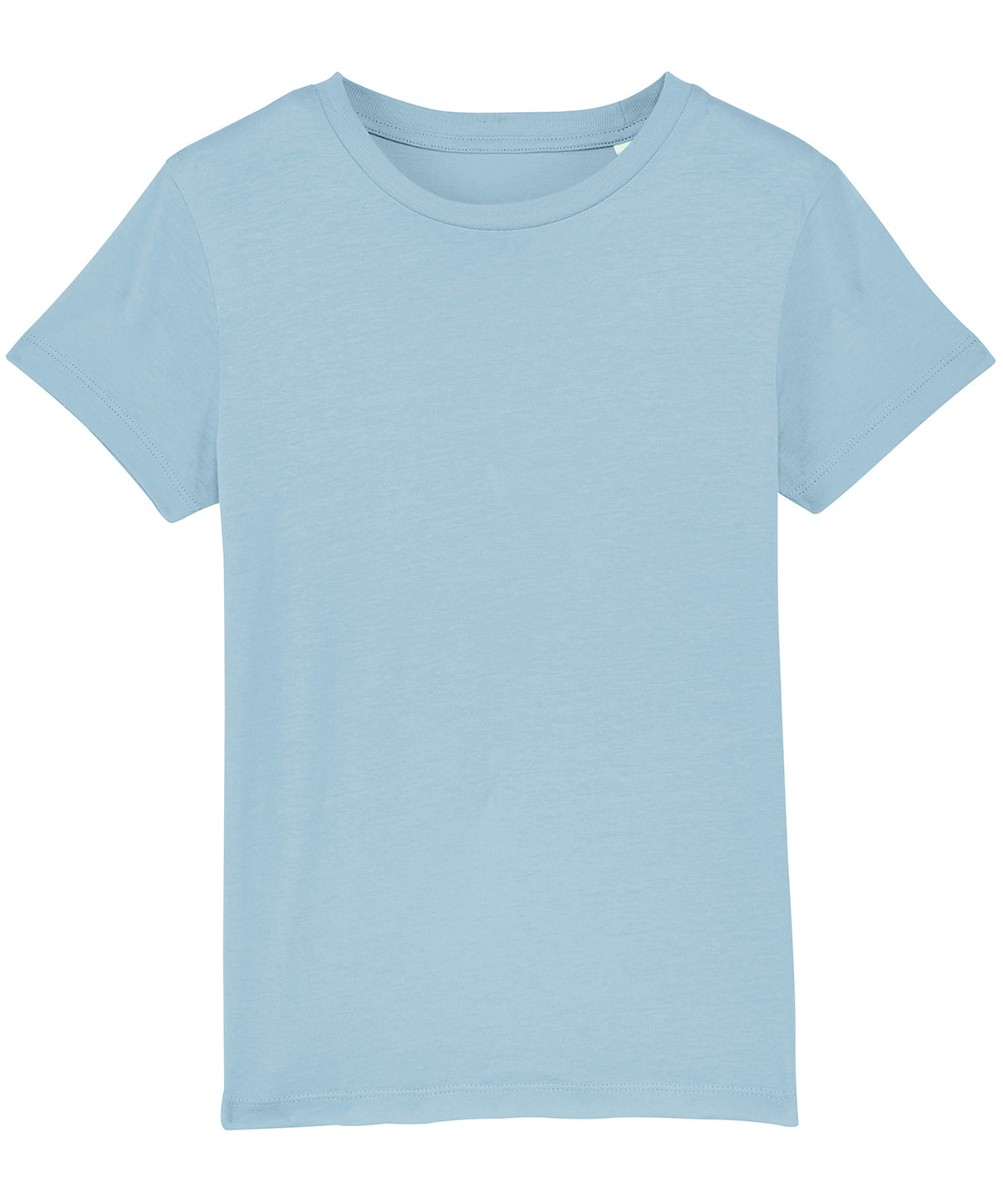 Tryck din logga på T-shirts från Stanley/Stella - Anpassa Mini Creator Ikonisk T-shirt – Barn i färgen Himmelblå för företag, föreningar och privatpersoner