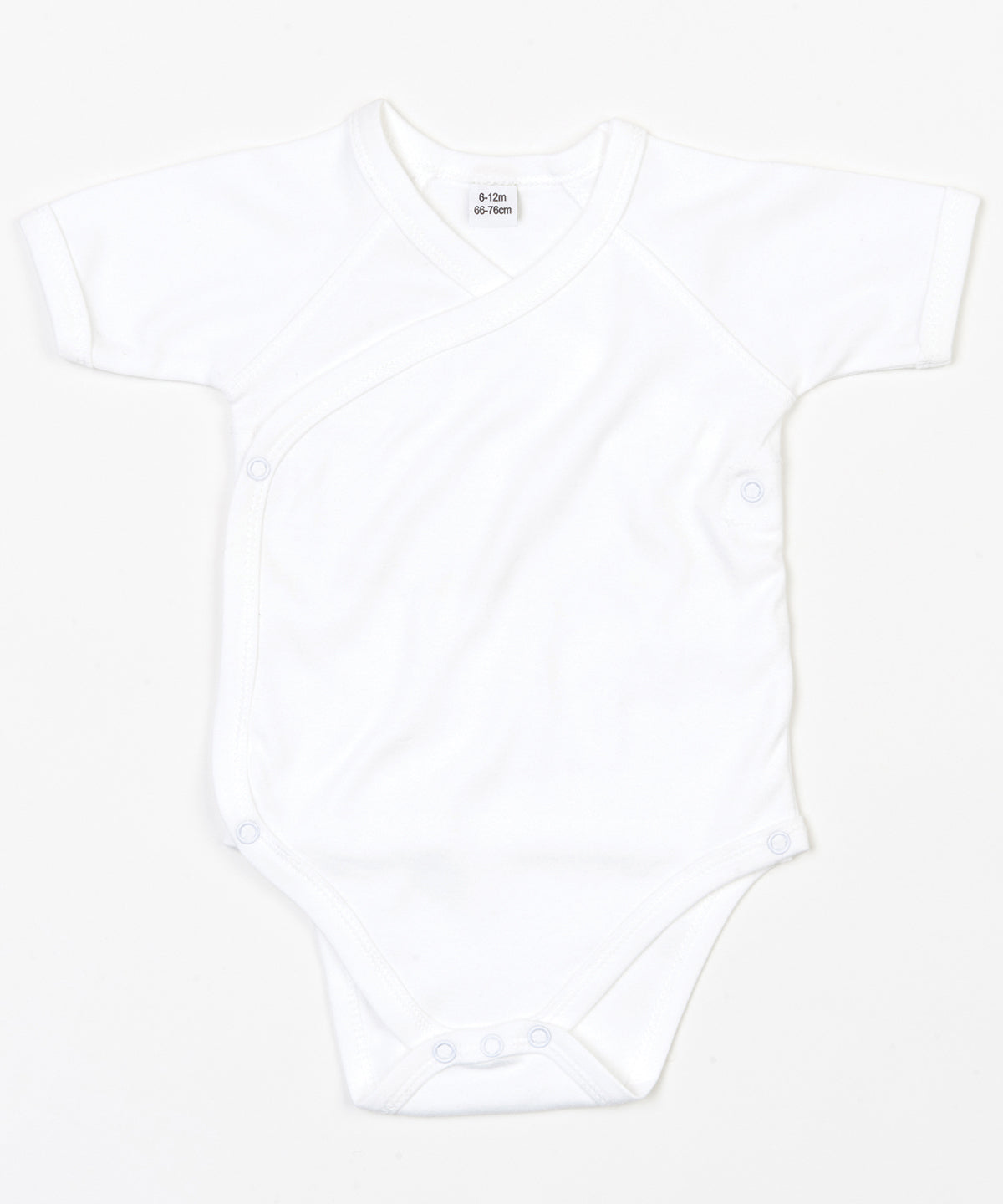 Tryck din logga på Bodys från Babybugz - Anpassa Baby ekologisk kimono bodysuit i färgen Vit 12 18 Months för företag, föreningar och privatpersoner