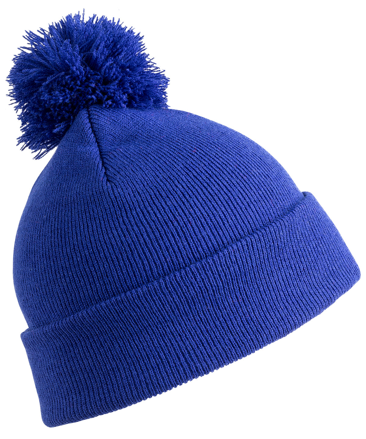 Tryck din logga på Mössor från Result Winter Essentials - Anpassa Pom pom-mössa i färgen Royal One Size för företag, föreningar och privatpersoner