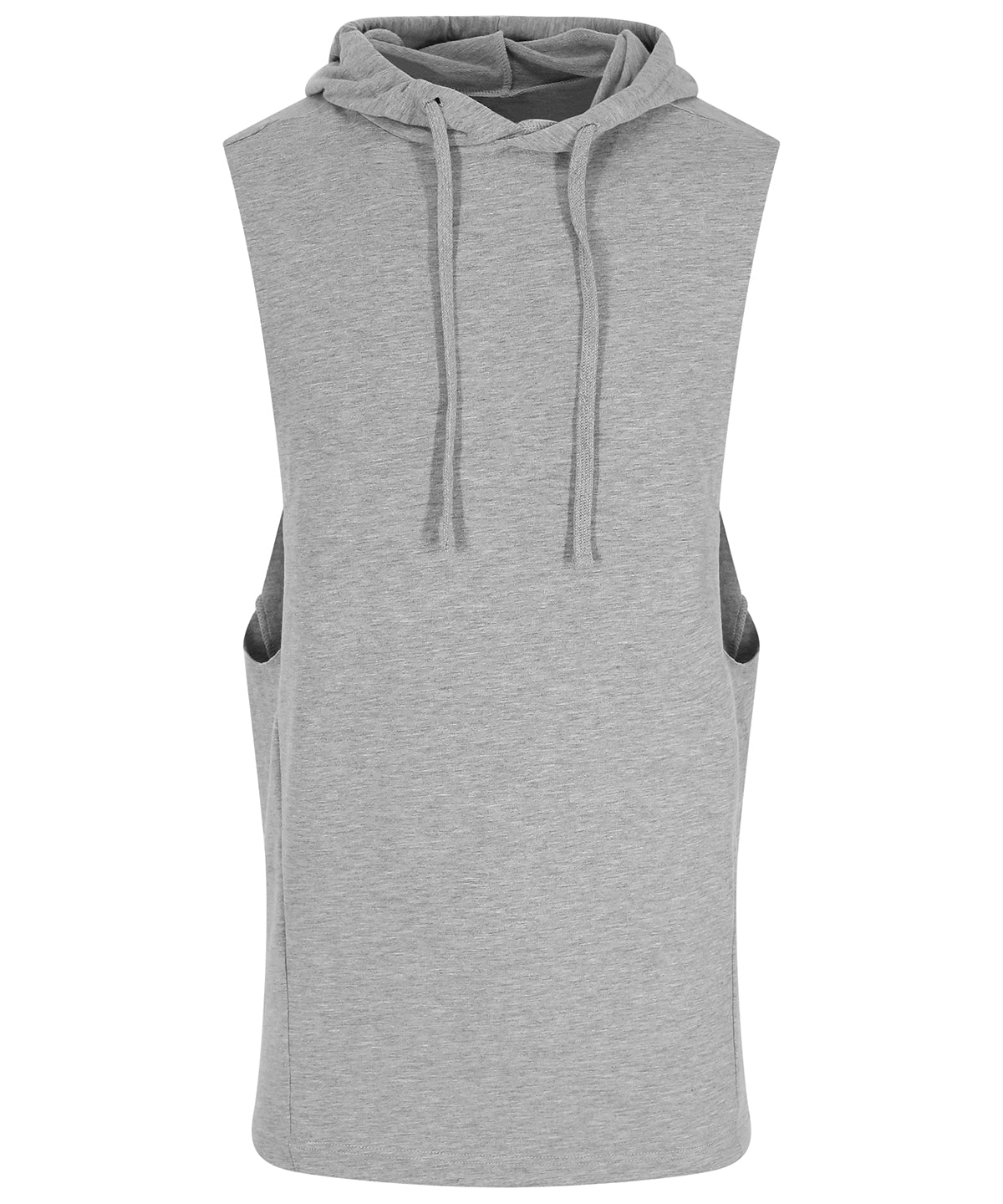 Tryck din logga på Hoodies från AWDis Just Cool - Anpassa AWDis Just Hoods - Ärmlös Muskel Hoodie i färgen Ljunggrå för företag, föreningar och privatpersoner