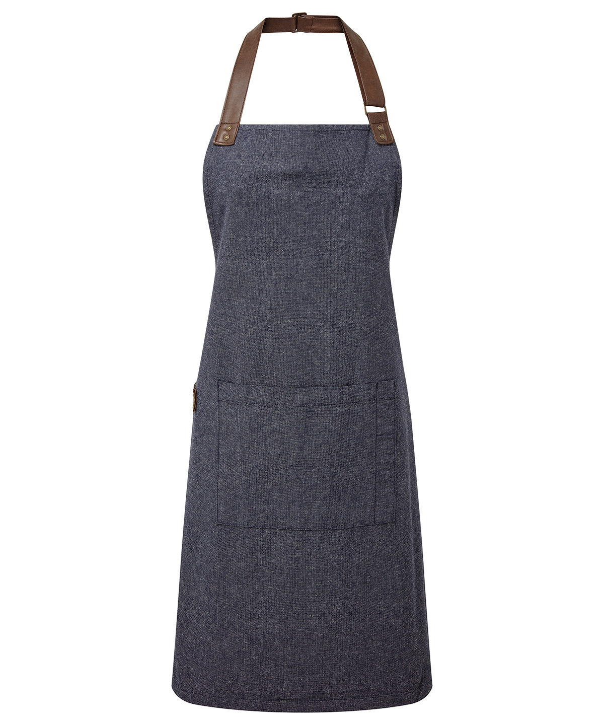 Tryck din logga på Förkläden från Premier - Anpassa Annex Oxford Bib Apron i färgen Marinblå One Size för företag, föreningar och privatpersoner