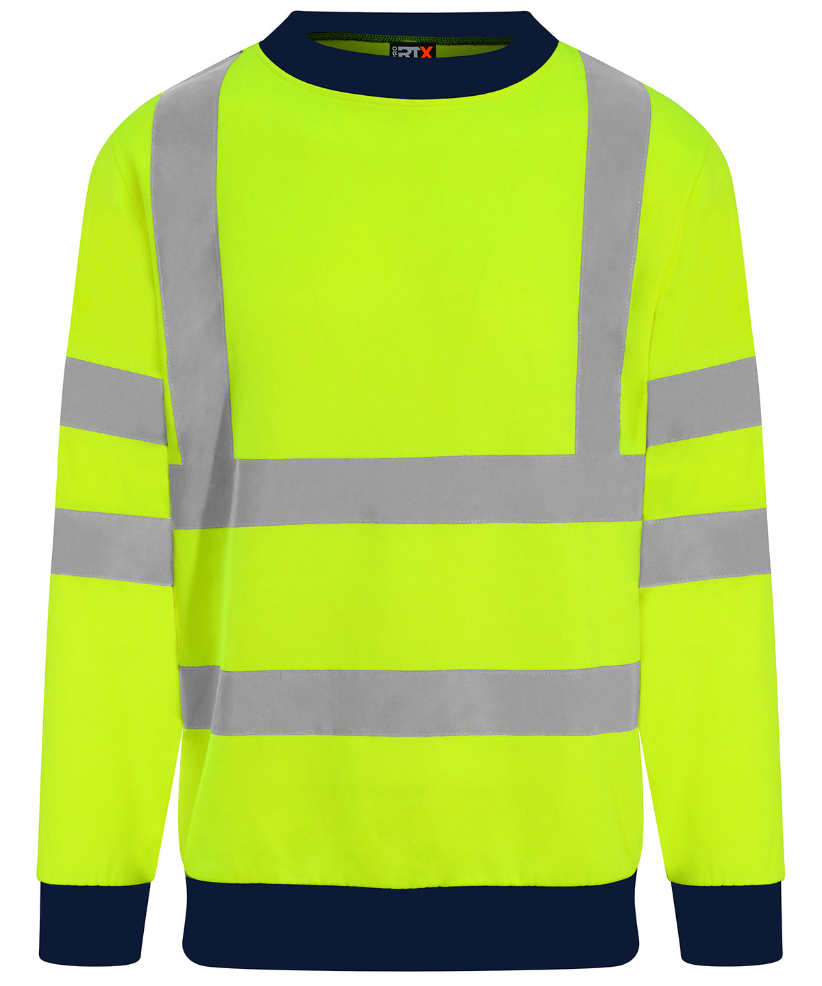 Tryck din logga på Sweatshirts från ProRTX High Visibility - Anpassa ProRTX - High Visibility Sweatshirt i färgen Neon gul för företag, föreningar och privatpersoner