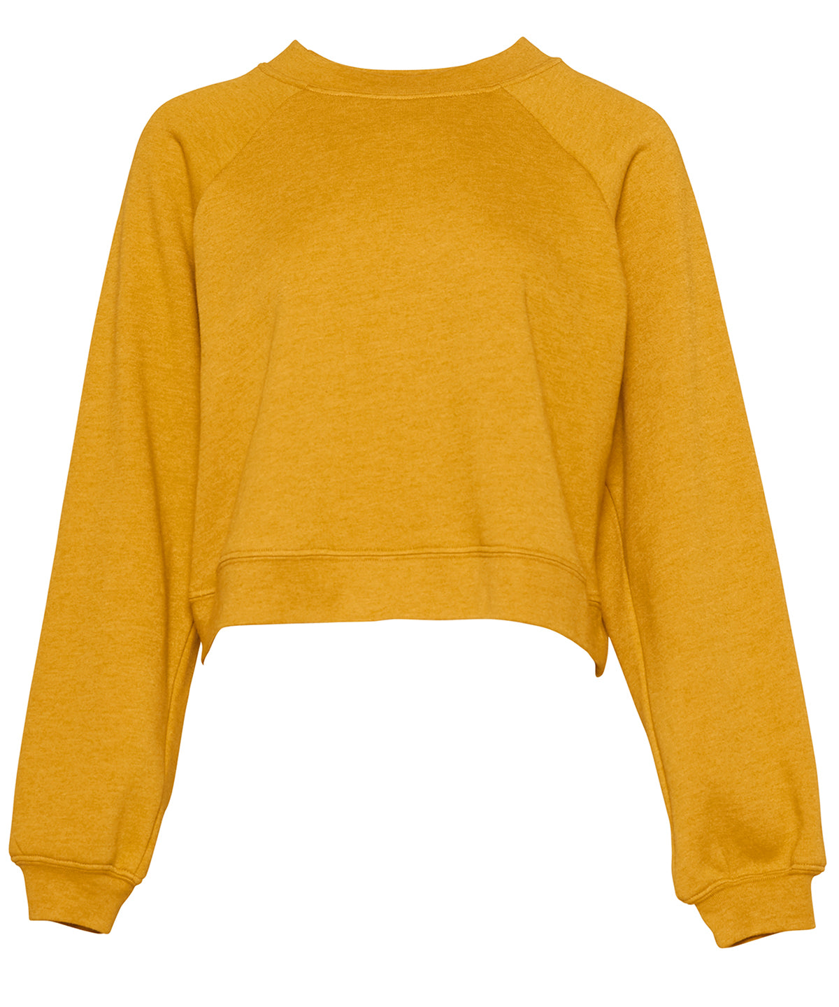 Tryck din logga på Sweatshirts från Bella Canvas - Anpassa Bella Canvas - Fleece Raglan Pullover för damer i färgen Senap för företag, föreningar och privatpersoner