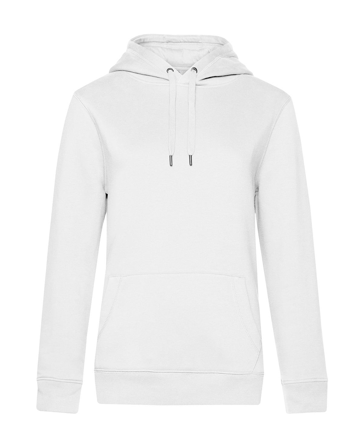 Tryck din logga på Hoodies från B&C Collection - Anpassa B&C Collection - Queen Hoodie i färgen Vit för företag, föreningar och privatpersoner