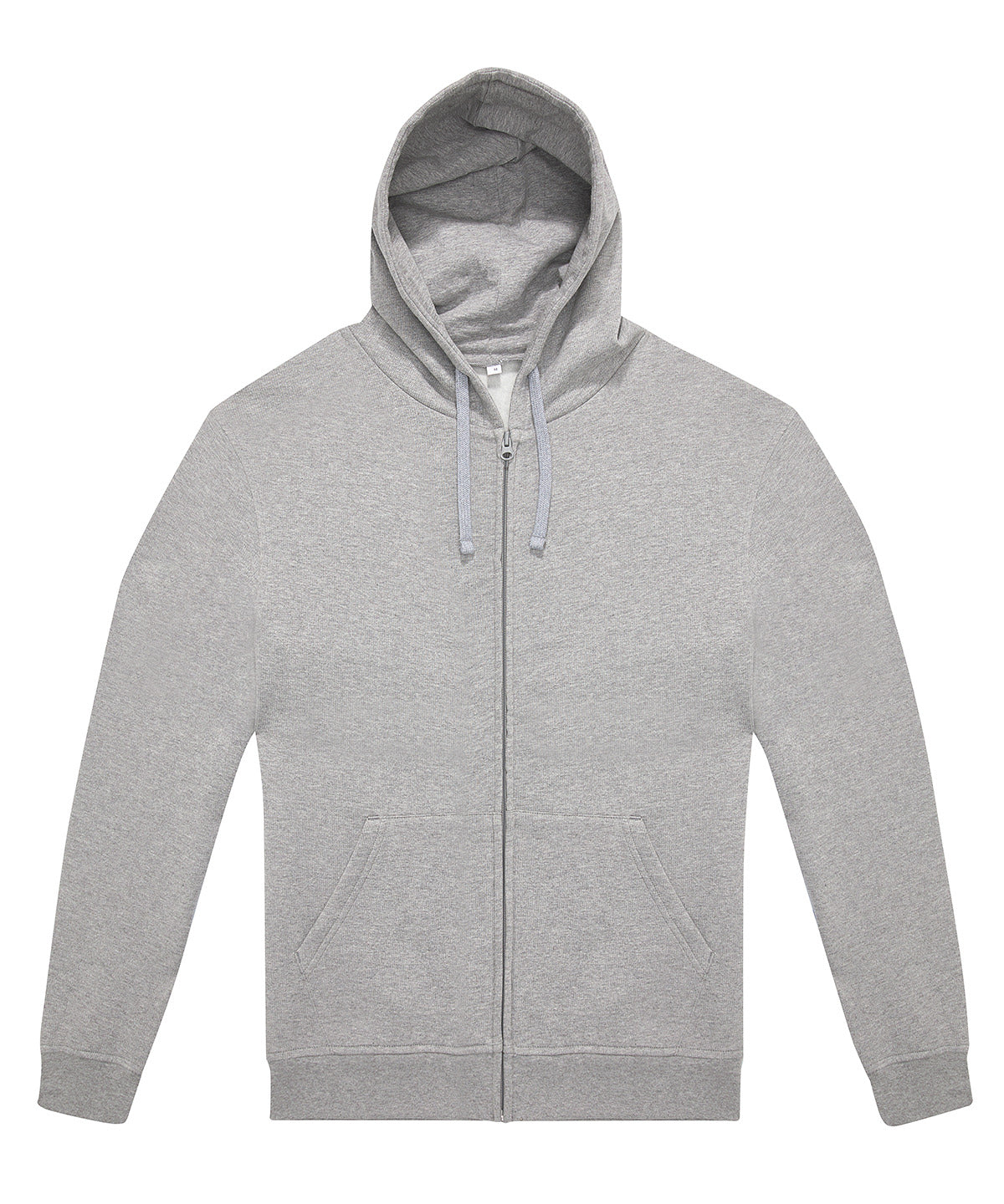 Tryck din logga på Hoodies från B&C Collection - Anpassa B&C Collection - Zip Hoodie i färgen Ljusgrå för företag, föreningar och privatpersoner