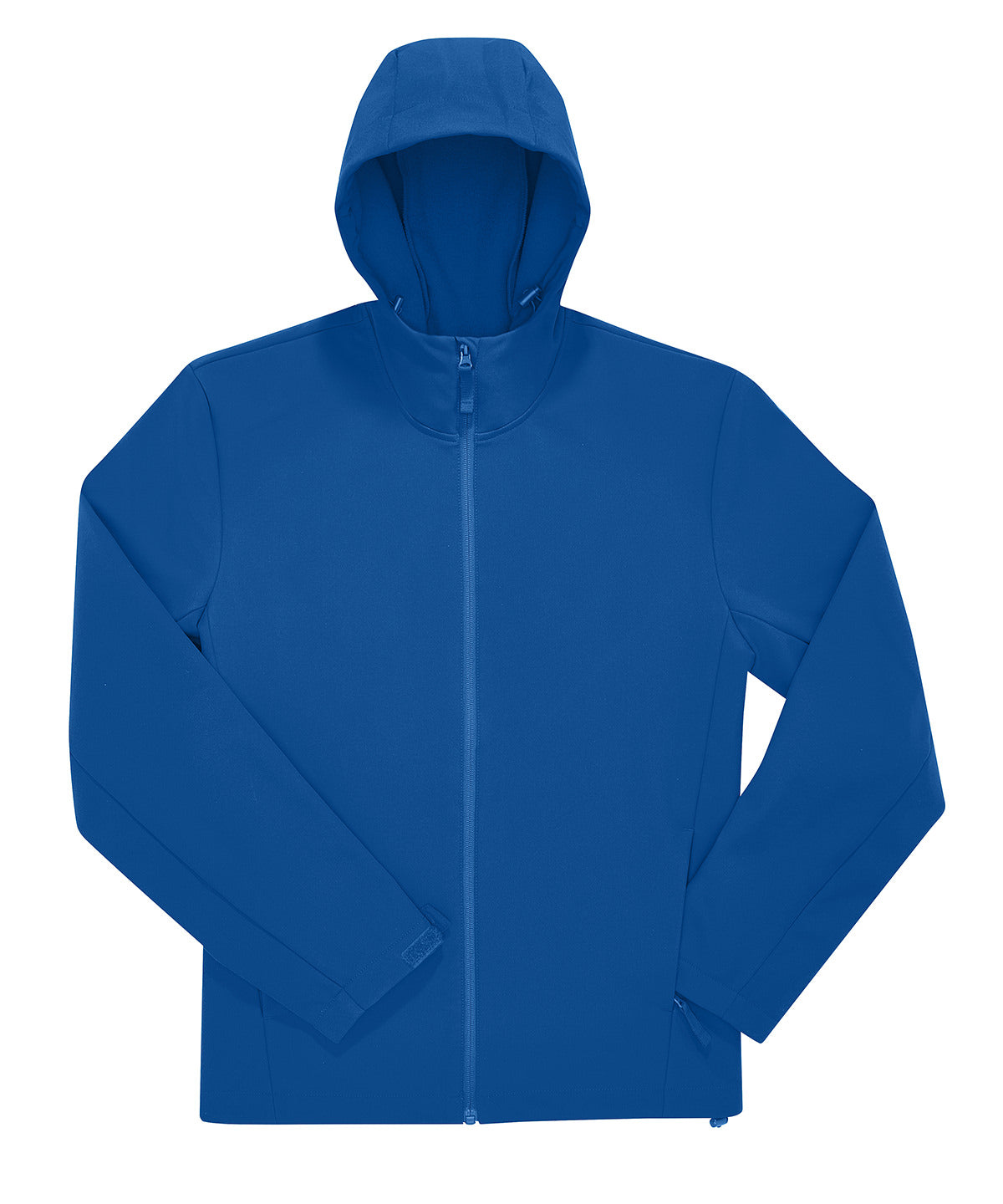 Tryck din logga på Softshelljackor från B&C Collection - Anpassa B&C Reset 3Lr softshell med huva i färgen Royal för företag, föreningar och privatpersoner