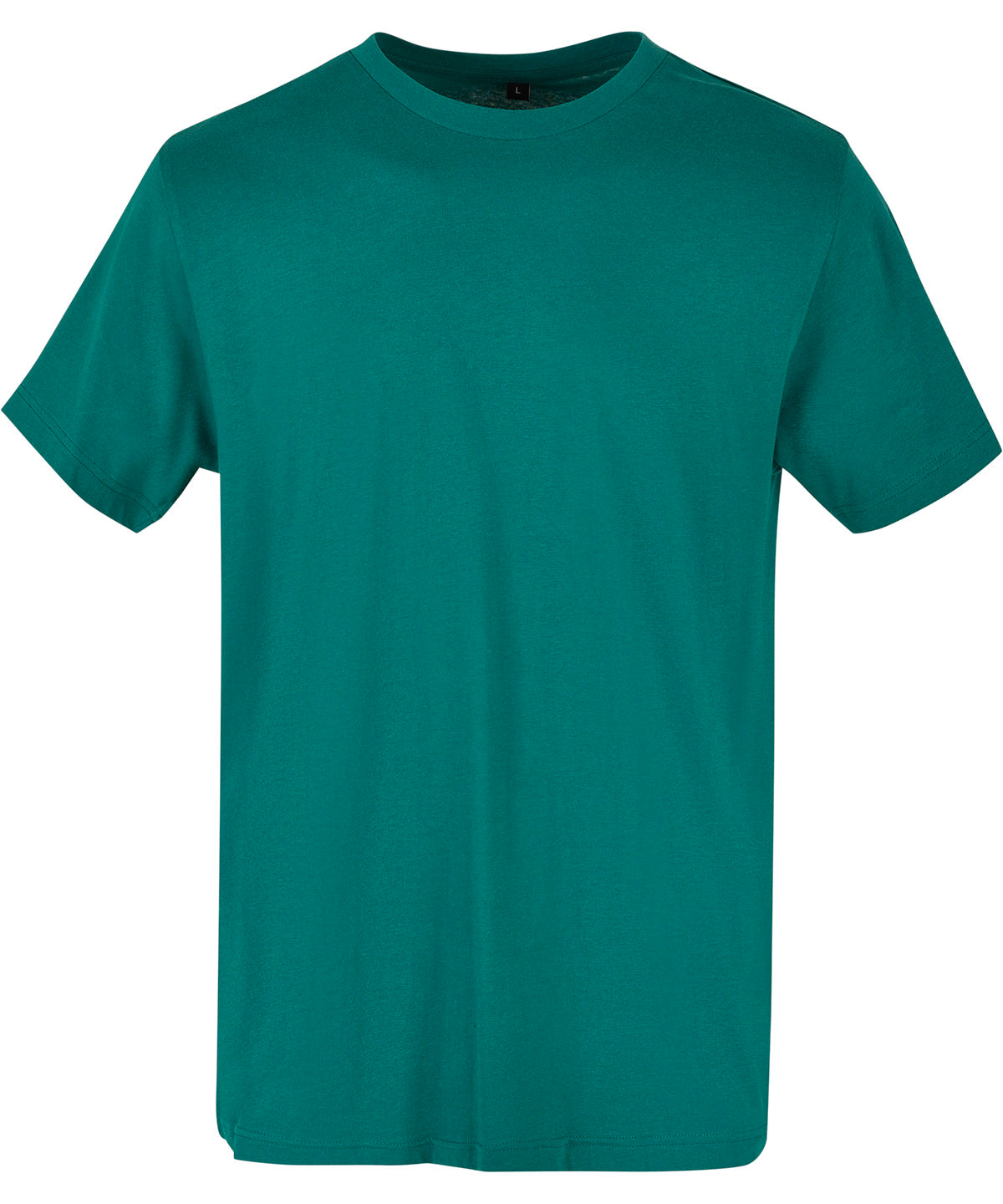 Tryck din logga på T-shirts från Build Your Brand Basic - Anpassa Basic Crew Neck T-Shirt - Herr i färgen Mellan grön för företag, föreningar och privatpersoner