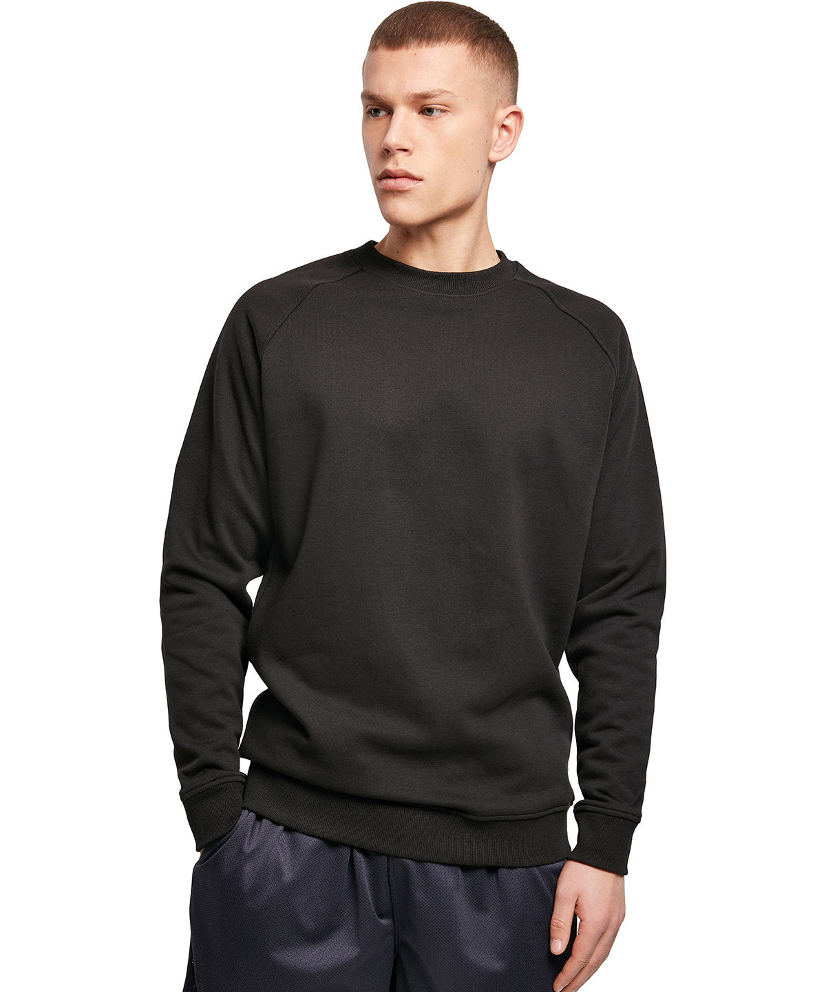 Tryck din logga på Sweatshirts från Build Your Brand - Anpassa Build Your Brand - Sweatshirt med Raglanhals i färgen för företag, föreningar och privatpersoner