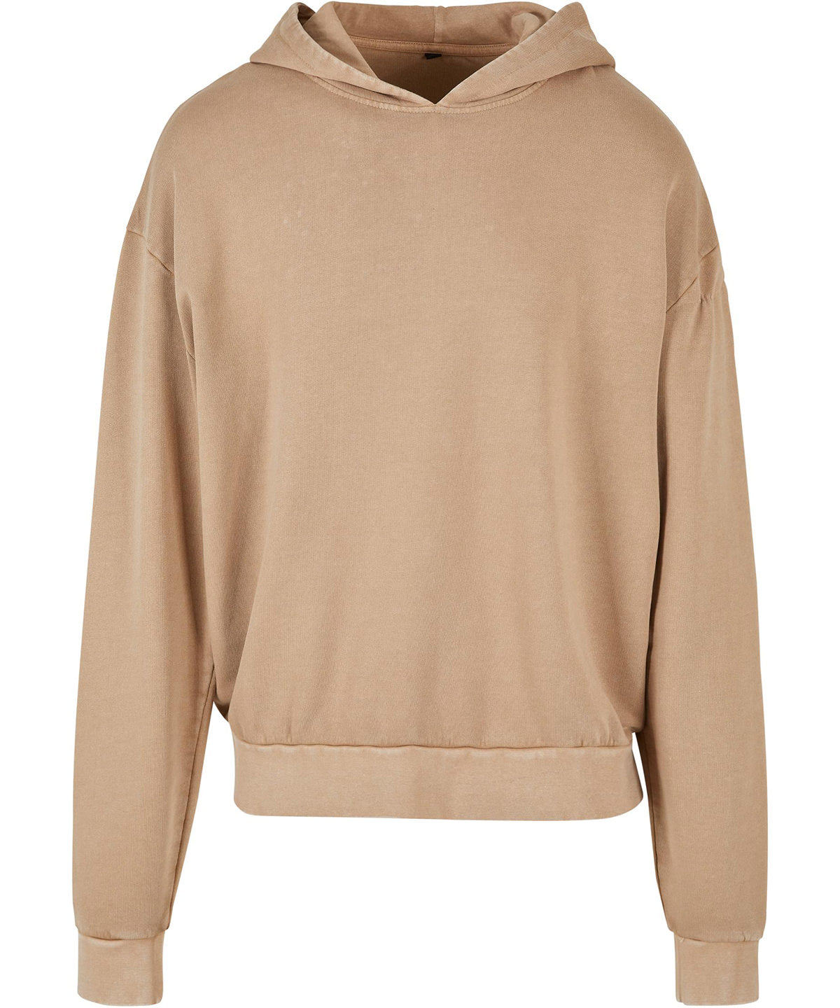 Tryck din logga på Hoodies från Build Your Brand - Anpassa Build Your Brand - Syratvättad Oversize Hoodie i färgen Beige för företag, föreningar och privatpersoner