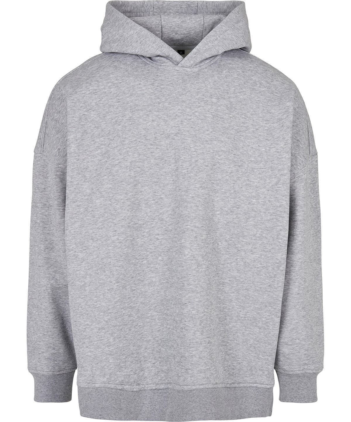 Tryck din logga på Hoodies från Build Your Brand - Anpassa Build Your Brand - Hoodie med Överdimensionerad Ärmsnitt i färgen Mellangrå för företag, föreningar och privatpersoner