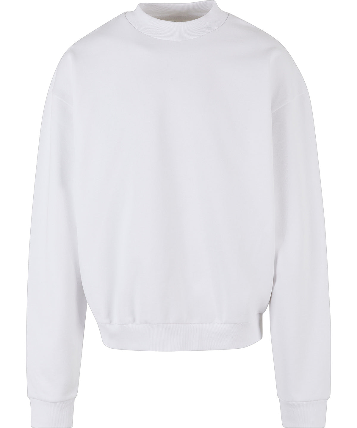 Tryck din logga på Sweatshirts från Build Your Brand - Anpassa Build Your Brand - Rund Hals i Ultratung Bomull i färgen Vit för företag, föreningar och privatpersoner