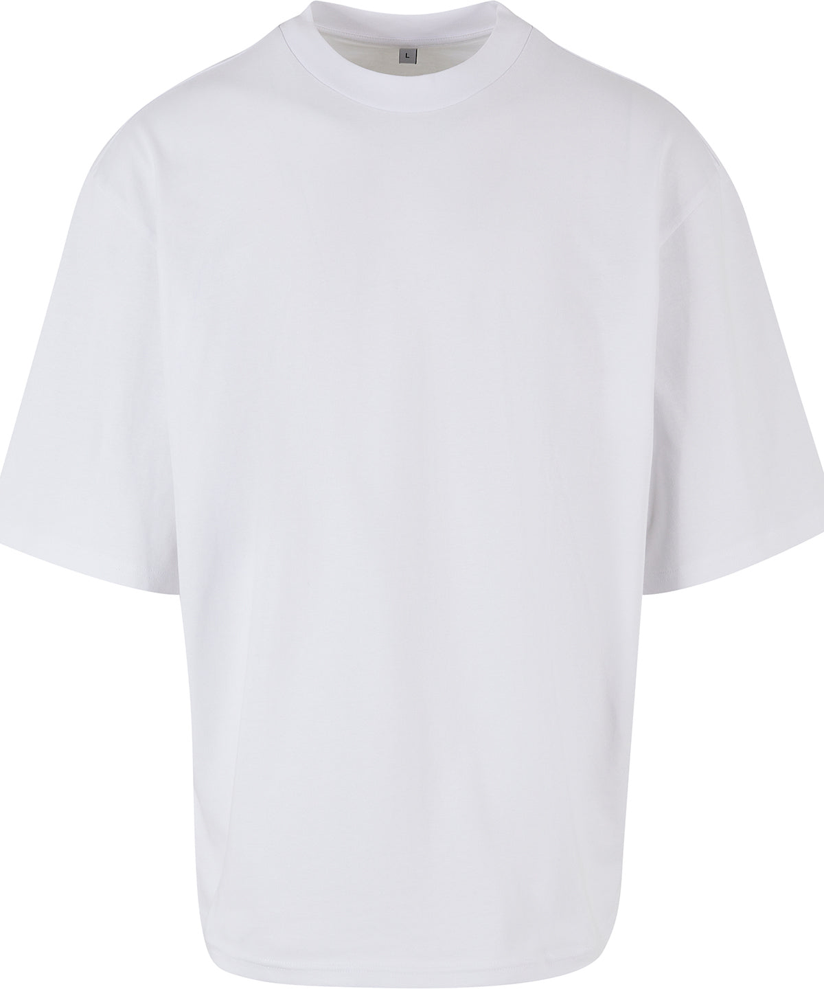 Tryck din logga på T-shirts från Build Your Brand - Anpassa Oversized Sleeve T-Shirt i färgen Vit för företag, föreningar och privatpersoner