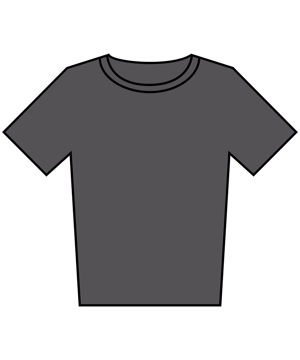 Tryck din logga på T-shirts från Build Your Brand - Anpassa Vintage Everyday Tee - Dam i färgen Mörkgrå för företag, föreningar och privatpersoner