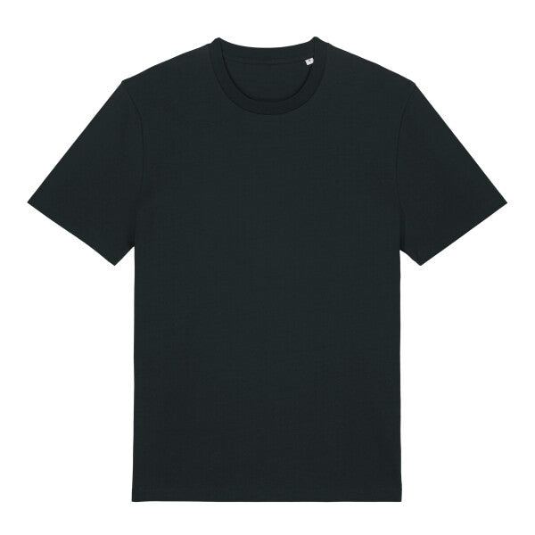 Tryck din logga på T-shirts design från Stanley/Stella - Anpassa Stanley/Stella Creator 2.0 – Ikonisk Unisex T-shirt i Ekologisk Bomull i färgen Svart för företag, föreningar och privatpersoner