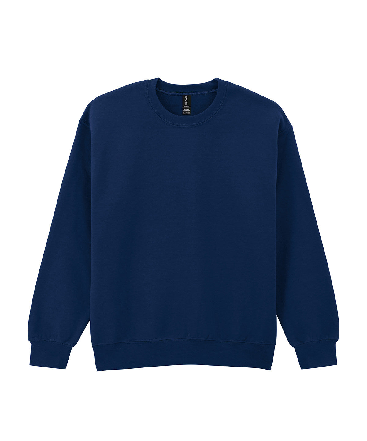 Tryck din logga på Sweatshirts från Gildan - Anpassa Gildan - DryBlend Sweatshirt/Rund hals för Vuxna i färgen Marinblå för företag, föreningar och privatpersoner