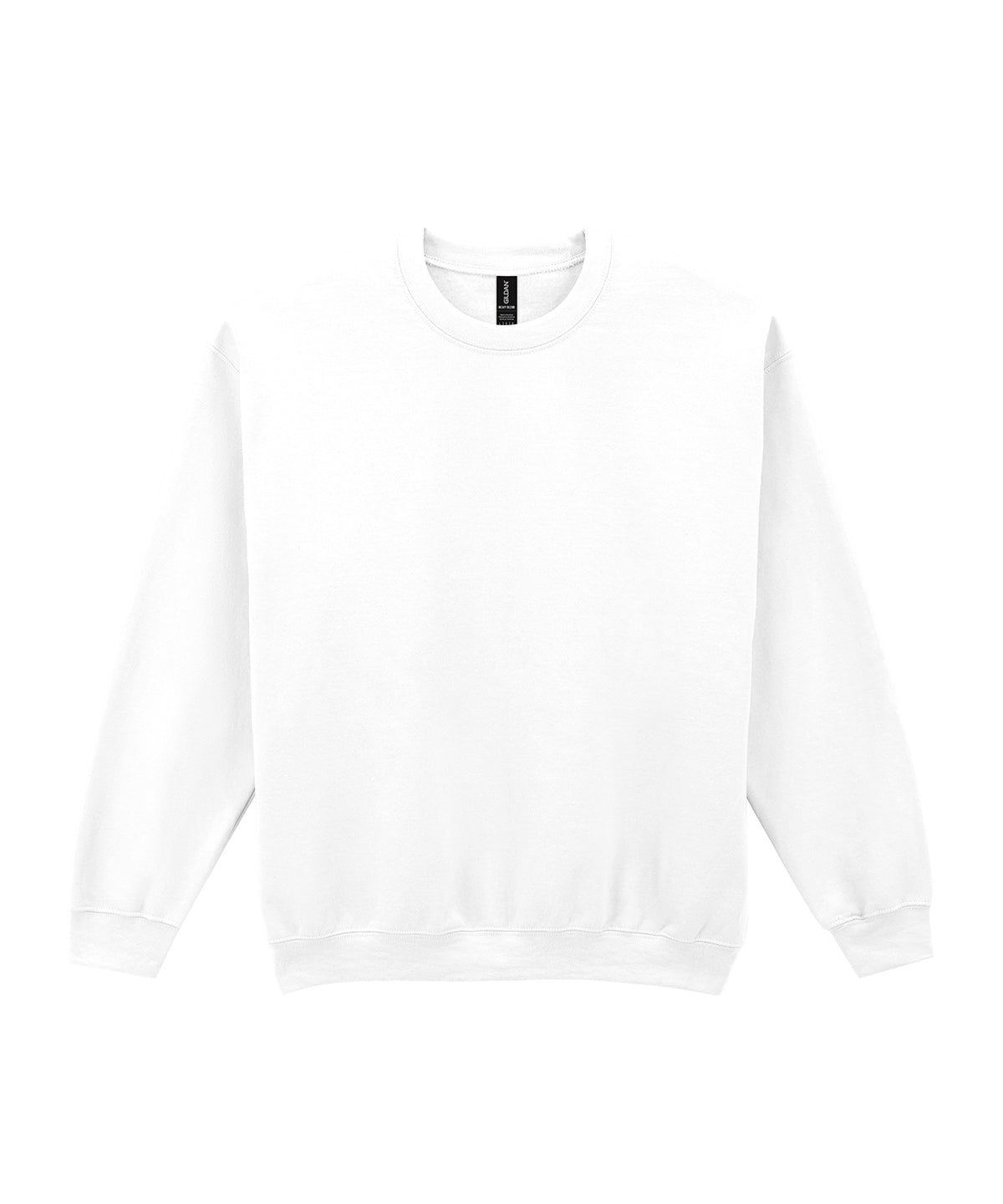 Tryck din logga på Sweatshirts från Gildan - Anpassa Gildan - Heavy Blend Sweatshirt för Vuxna i färgen Vit för företag, föreningar och privatpersoner