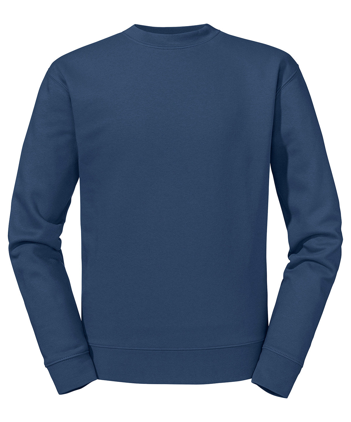 Tryck din logga på Sweatshirts från Russell Europe - Anpassa Russell Europe - Sweatshirt med Set-In-Ärm i färgen Mörkblå för företag, föreningar och privatpersoner