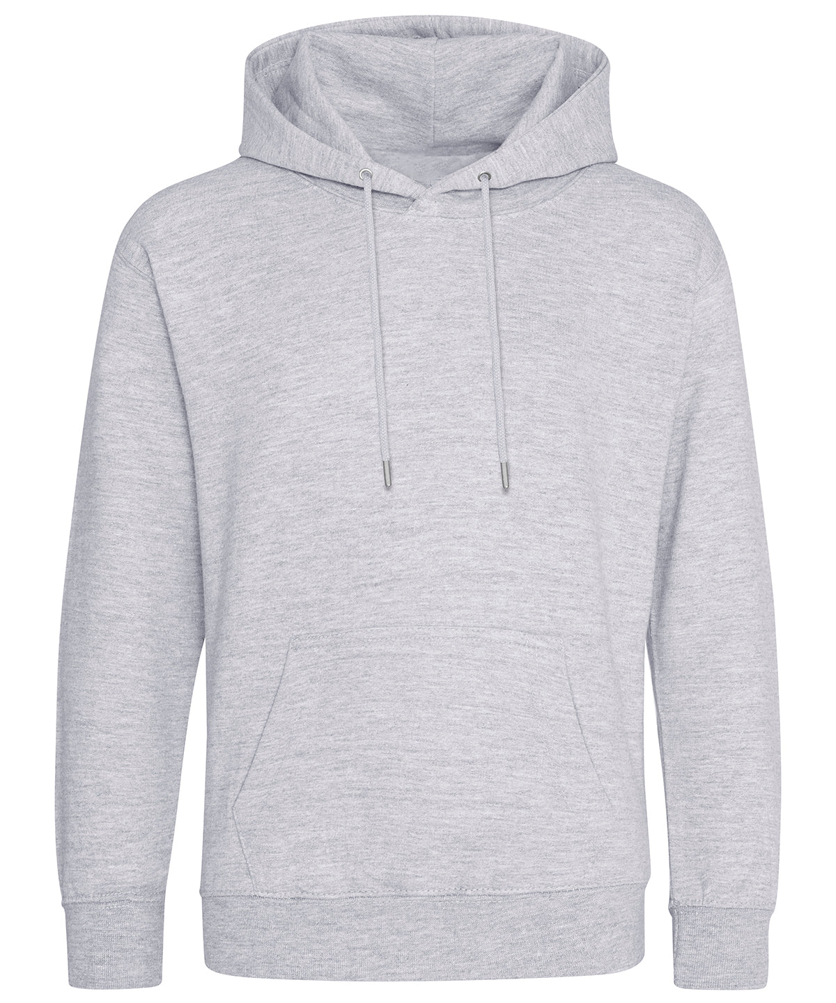 Tryck din logga på Hoodies från AWDis Just Hoods - Anpassa Ekologisk huvtröja i färgen Ljunggrå för företag, föreningar och privatpersoner