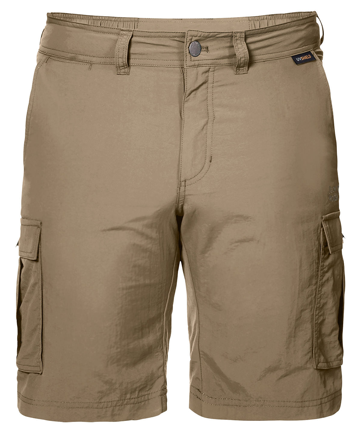 Tryck din logga på Shorts från Jack Wolfskin - Anpassa Cargo shorts med fickor i färgen Naturligt för företag, föreningar och privatpersoner