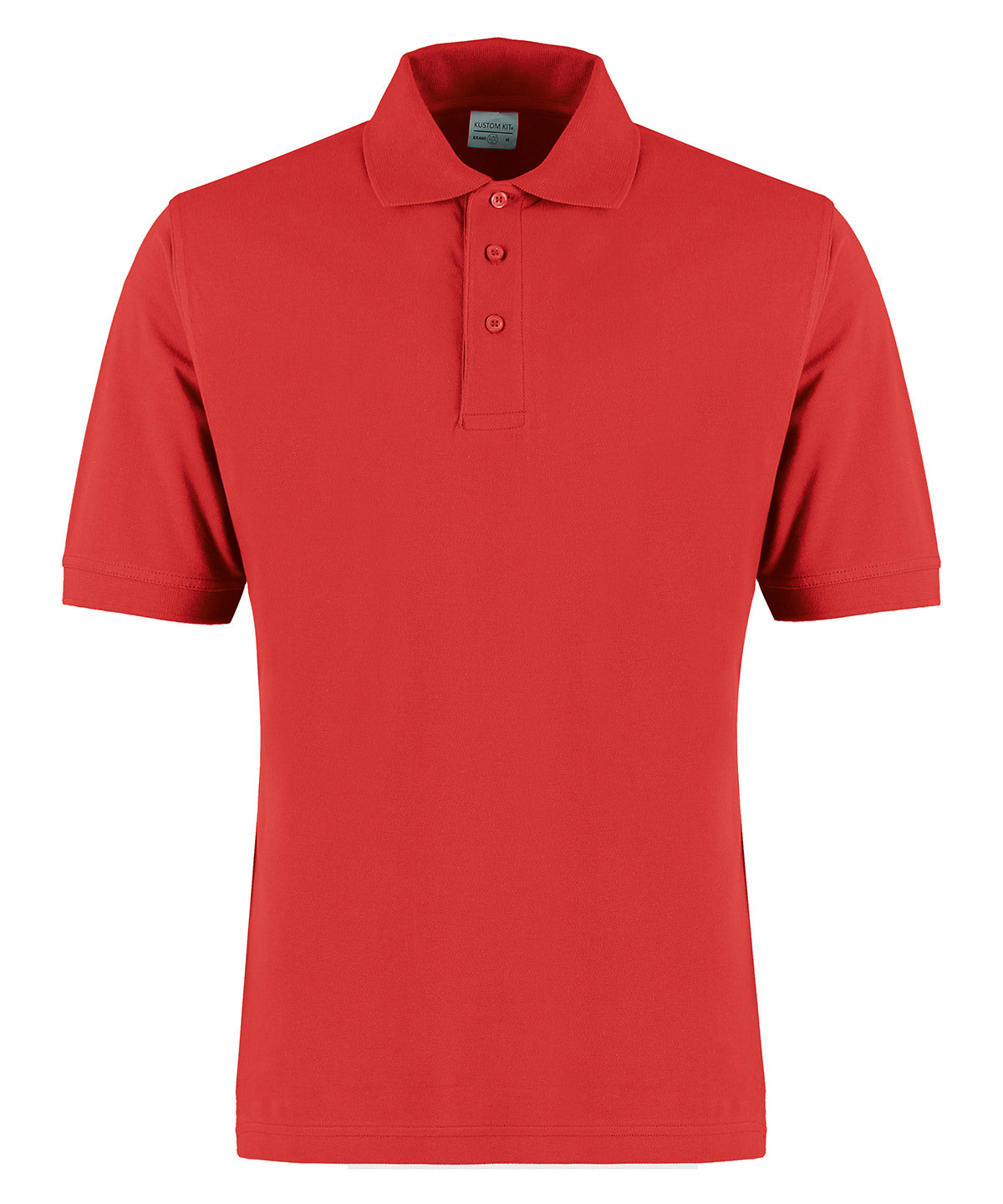 Tryck din logga på Piké från Kustom Kit - Anpassa Classic Superwash Polo i färgen Mellan röd för företag, föreningar och privatpersoner