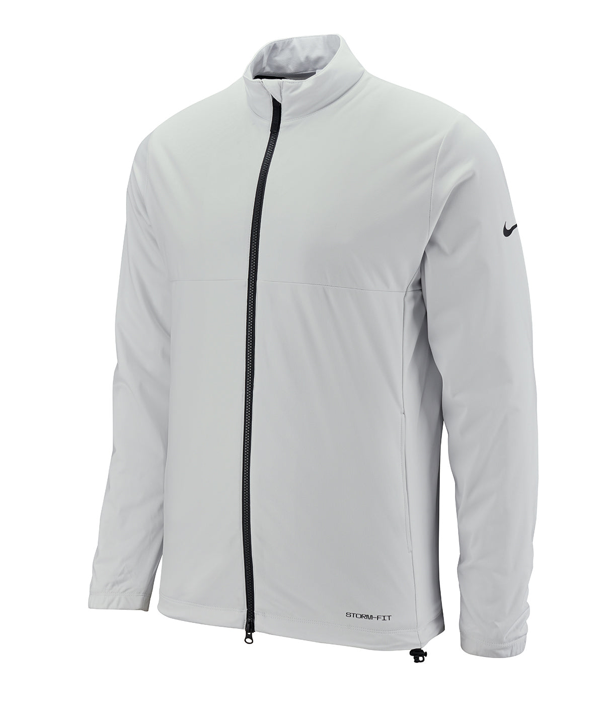 Tryck din logga på Jackor från Nike - Anpassa Nike Victory jacka med full dragkedja i färgen Ljusgrå för företag, föreningar och privatpersoner