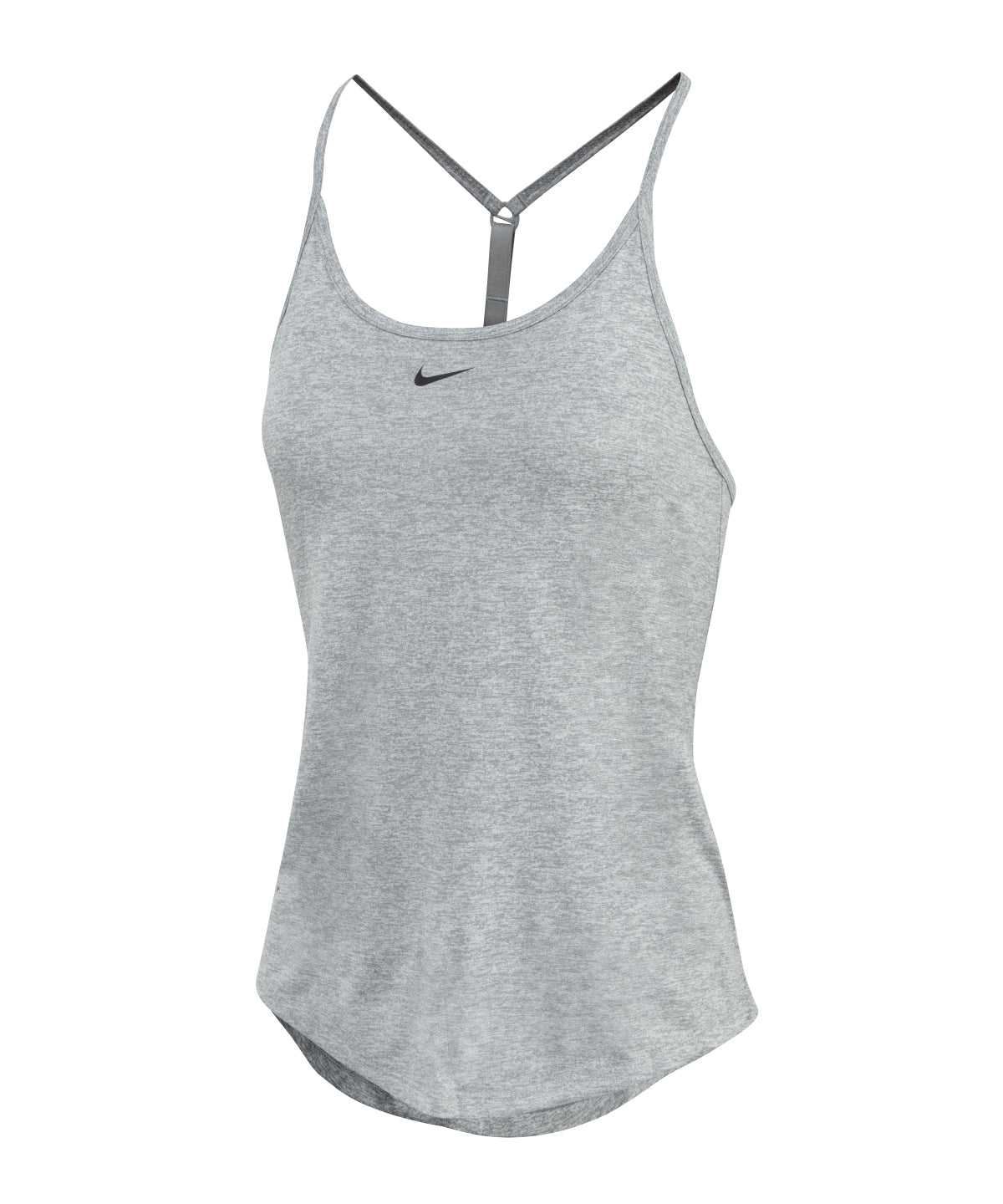 Tryck din logga på Linnen från Nike - Anpassa Dam Nike One Dri-FIT Elastika tank med standardpassform i färgen Mellangrå XXS för företag, föreningar och privatpersoner