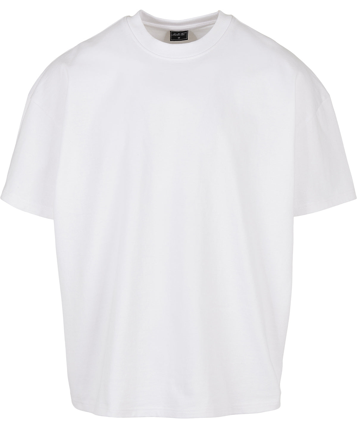 Tryck din logga på T-shirts från New Morning Studios - Anpassa Heavy Jersey Oversized Tee – Herr i färgen Vit för företag, föreningar och privatpersoner