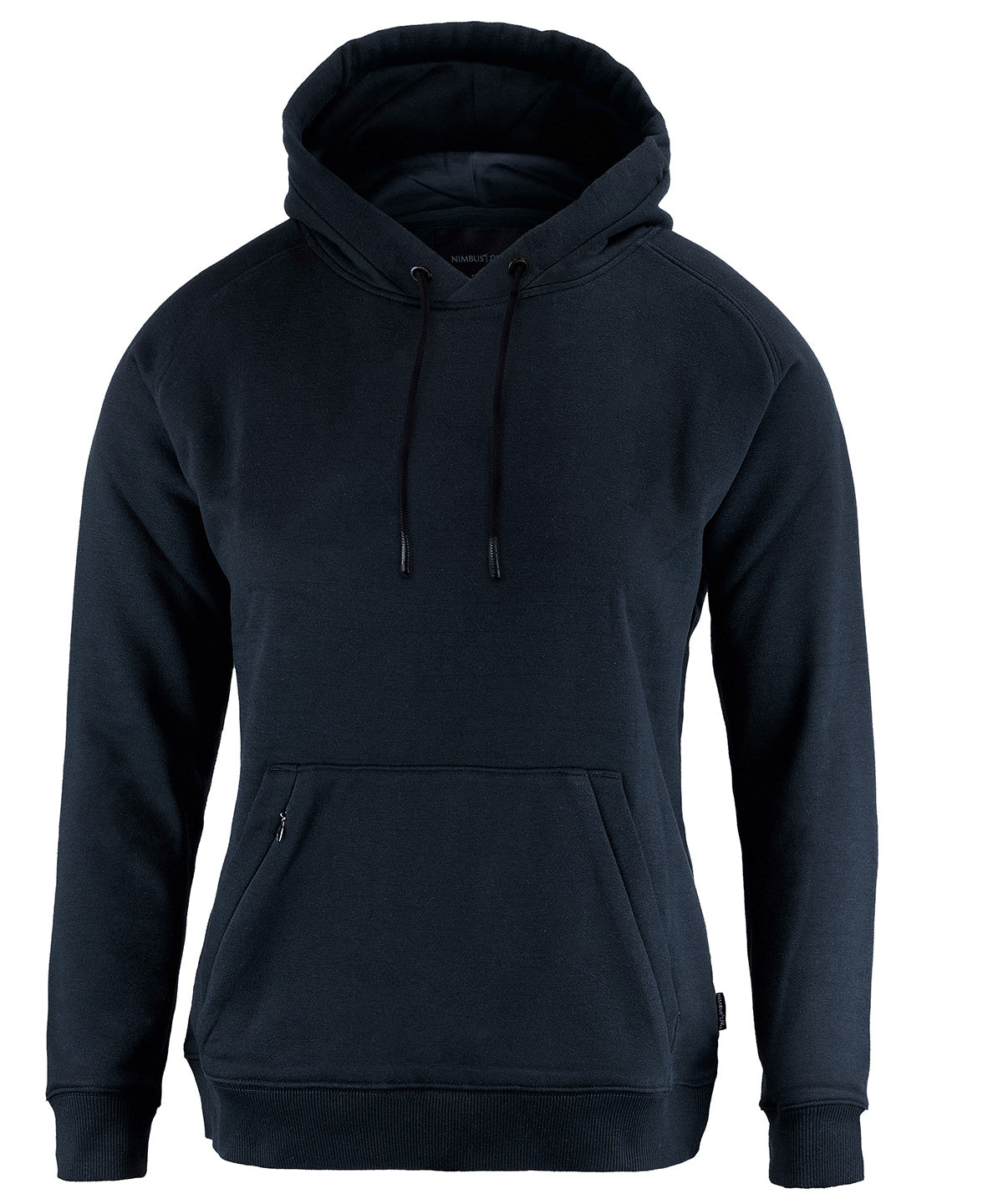 Tryck din logga på Hoodies från Nimbus - Anpassa Fresno Dam - Casual Sweatshirt med Huva i färgen Marinblå för företag, föreningar och privatpersoner