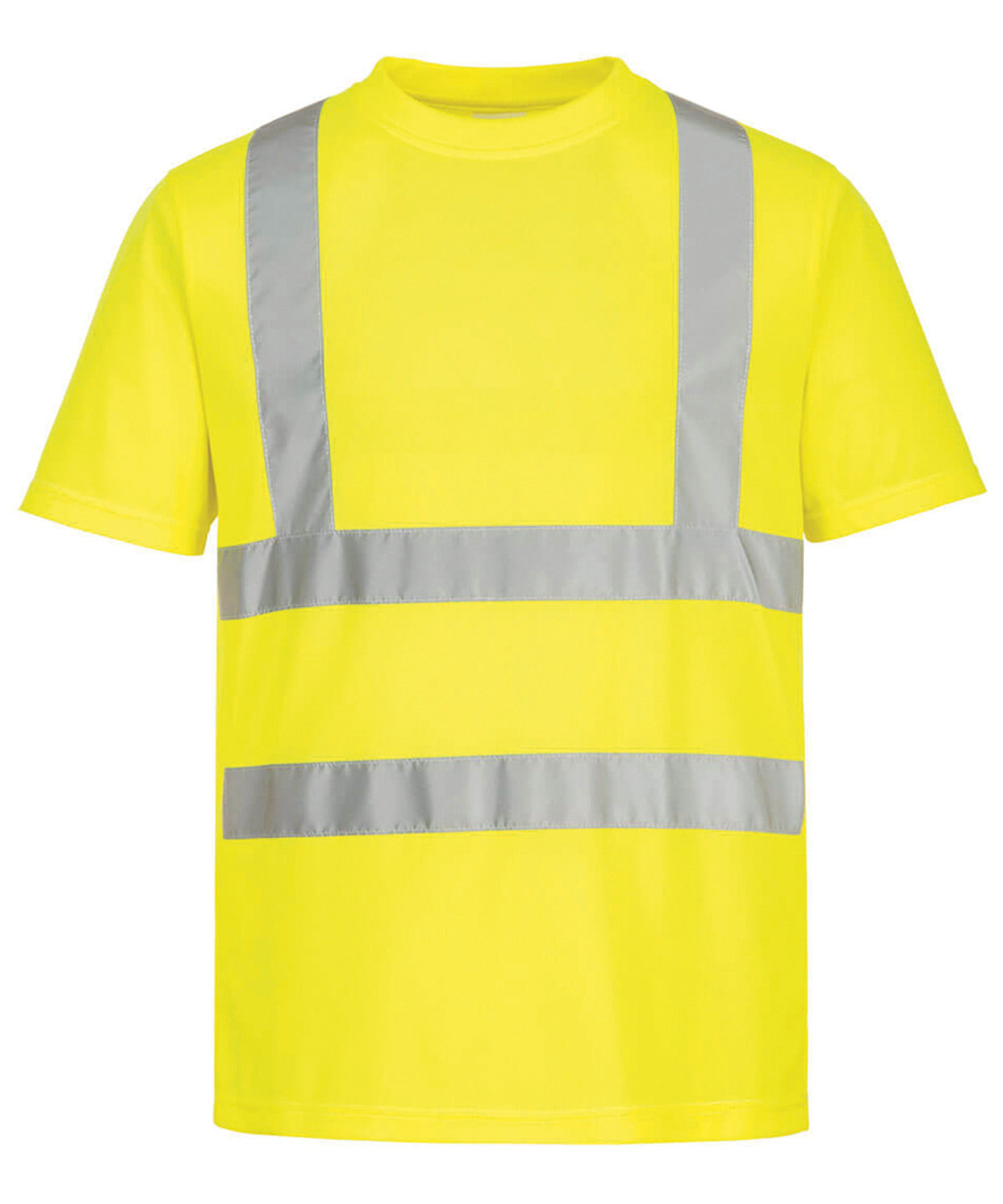 Tryck din logga på T-shirts från Portwest - Anpassa Eco Hi-vis t-shirt i färgen Neon gul för företag, föreningar och privatpersoner