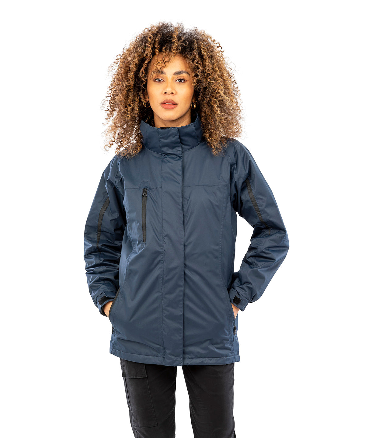 Tryck din logga på Softshelljackor från Result - Anpassa Dam 3-i-1 resejacka med softshell-insida i färgen för företag, föreningar och privatpersoner
