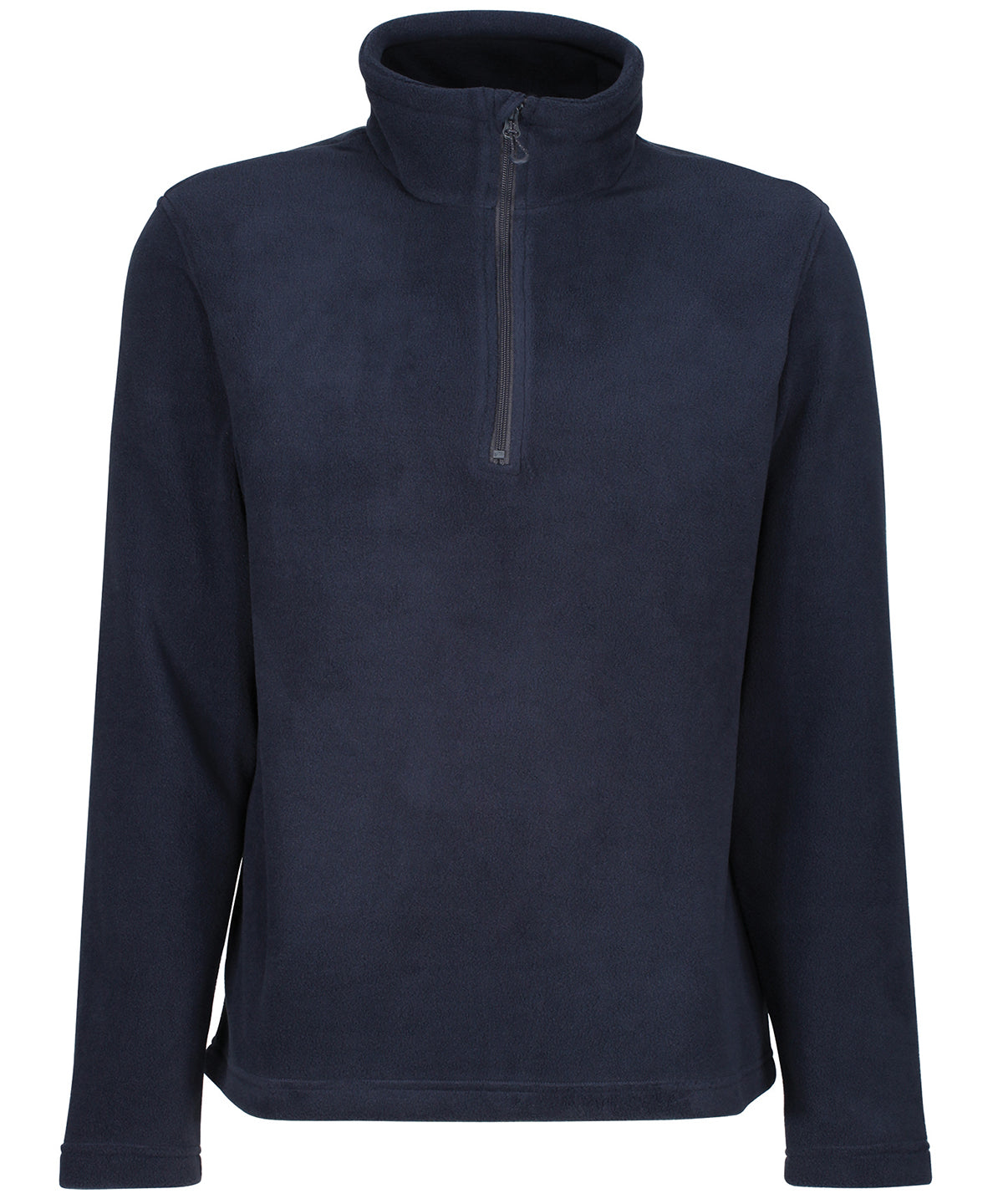 Tryck din logga på Fleece från Regatta Honestly Made - Anpassa Ärligt tillverkad återvunnen fleece med halv dragkedja i färgen Marinblå för företag, föreningar och privatpersoner