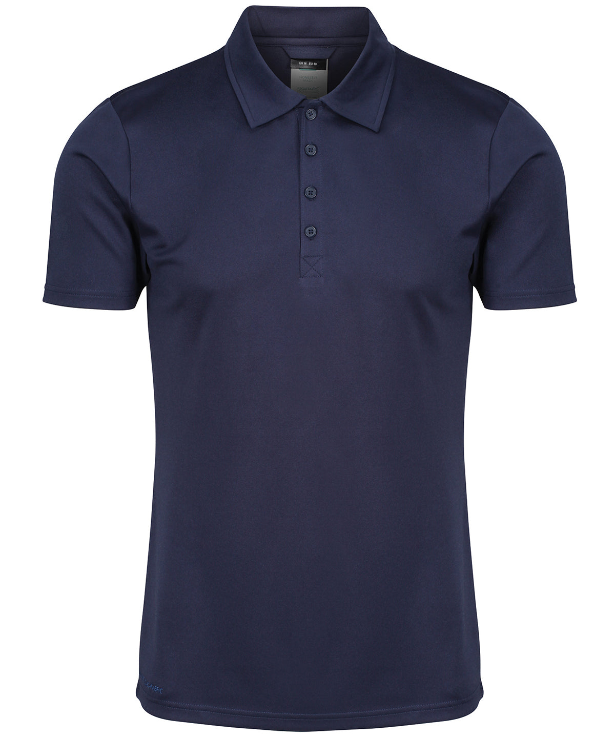 Tryck din logga på Piké från Regatta Honestly Made - Anpassa Honestly Made Recycled Polo i färgen Marinblå för företag, föreningar och privatpersoner