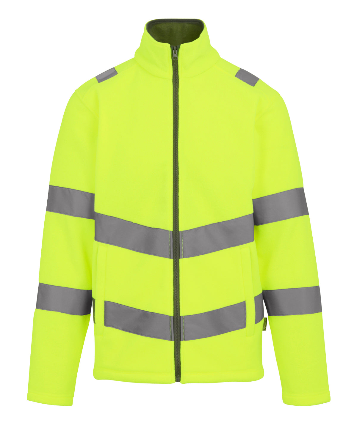 Tryck din logga på Fleece från Regatta High Visibility - Anpassa Hi-vis Pro-kontrakt Thor fleece i färgen Mellan gul för företag, föreningar och privatpersoner