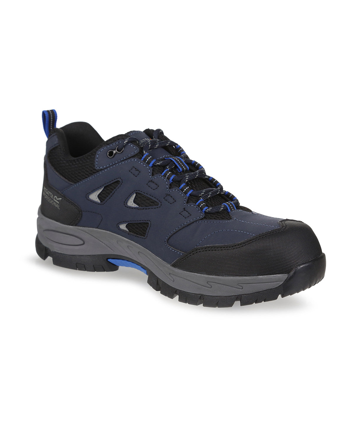 Tryck din logga på Träningsskor från Regatta Safety Footwear - Anpassa Mudstone S1P säkerhetsskor i färgen Marinblå för företag, föreningar och privatpersoner