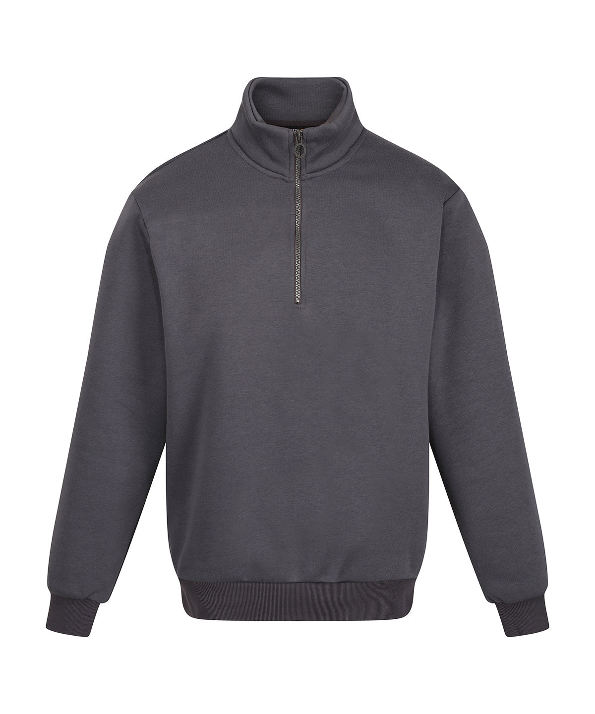 Tryck din logga på Sweatshirts från Regatta Professional - Anpassa Pro -zip sweatshirt i färgen Mörkgrå för företag, föreningar och privatpersoner