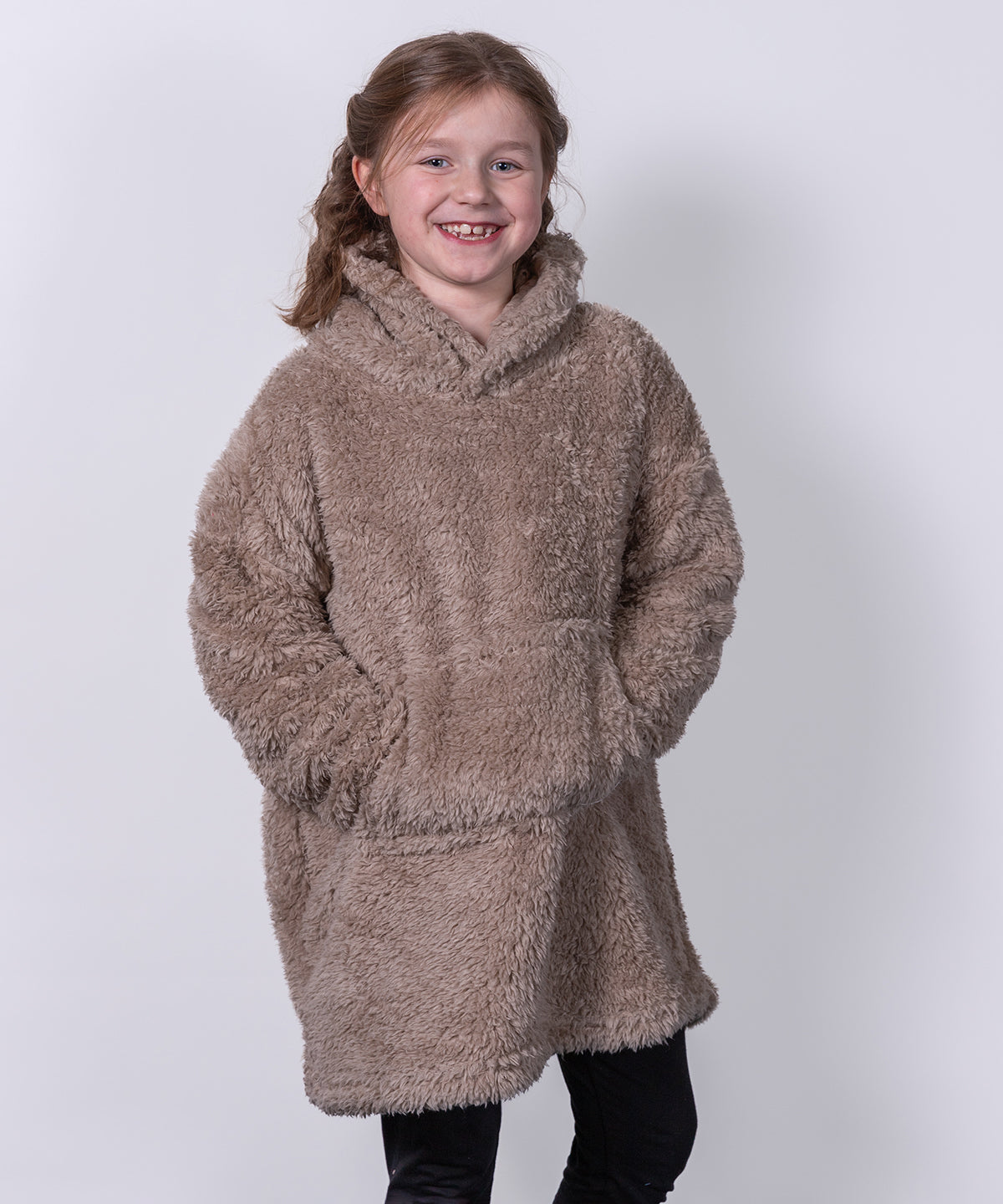 Tryck din logga på Hoodies från Ribbon - Anpassa The kids Ribbon teddybjörn tyg hoodie i färgen för företag, föreningar och privatpersoner