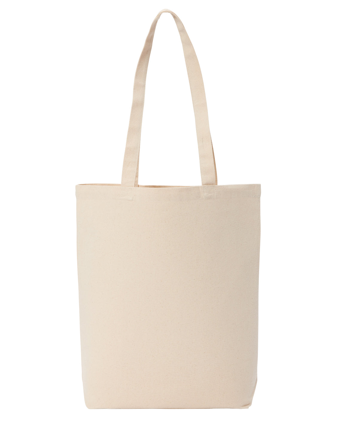 Tryck din logga på Väskor från Nutshell - Anpassa Flat Base Premium Recycled Canvas Shopper i färgen Naturligt One Size för företag, föreningar och privatpersoner