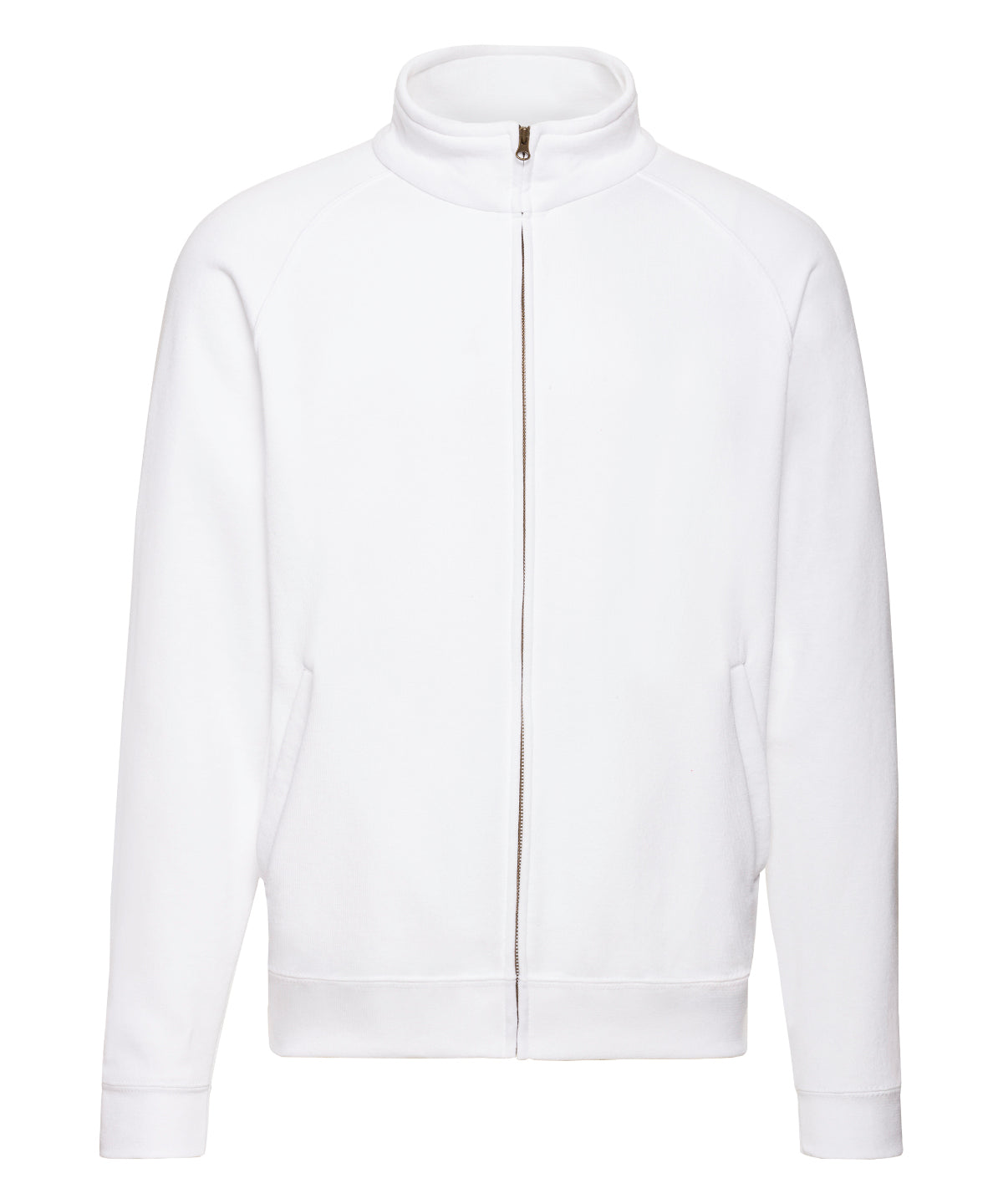 Tryck din logga på Sweatshirts från Fruit of the Loom - Anpassa Fruit Of The Loom - Klassisk 80/20 sweatshirt tröja i färgen Vit för företag, föreningar och privatpersoner