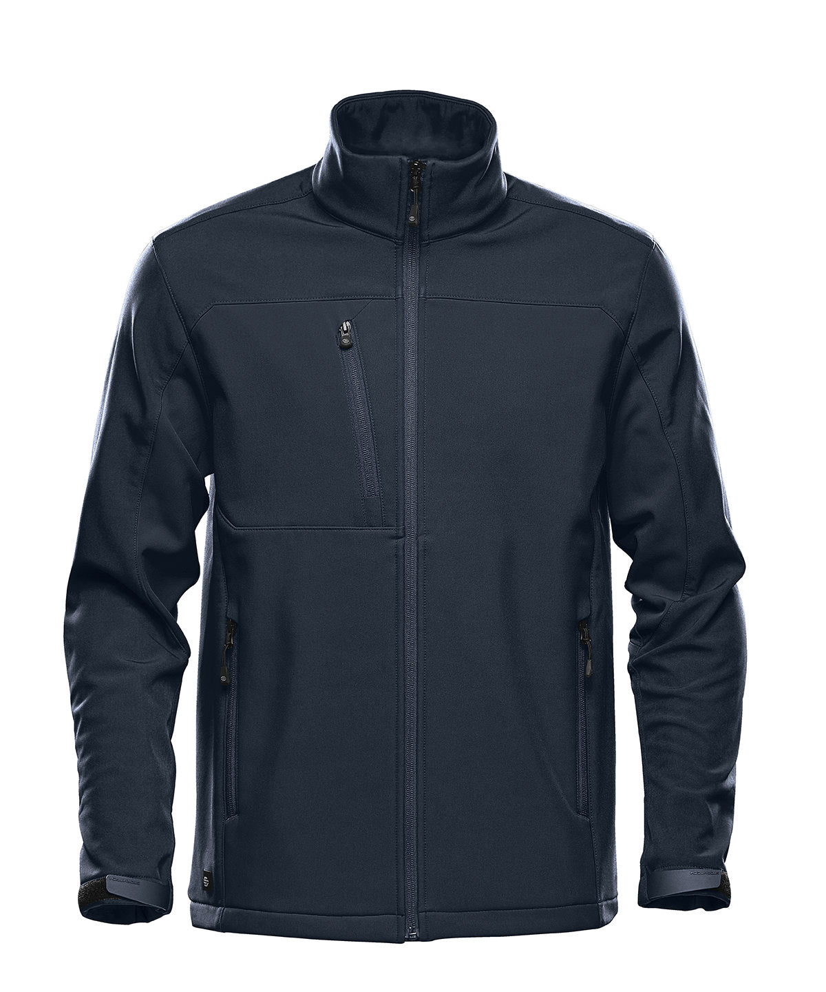 Tryck din logga på Softshelljackor från Stormtech - Anpassa Cascades softshell i färgen Marinblå för företag, föreningar och privatpersoner